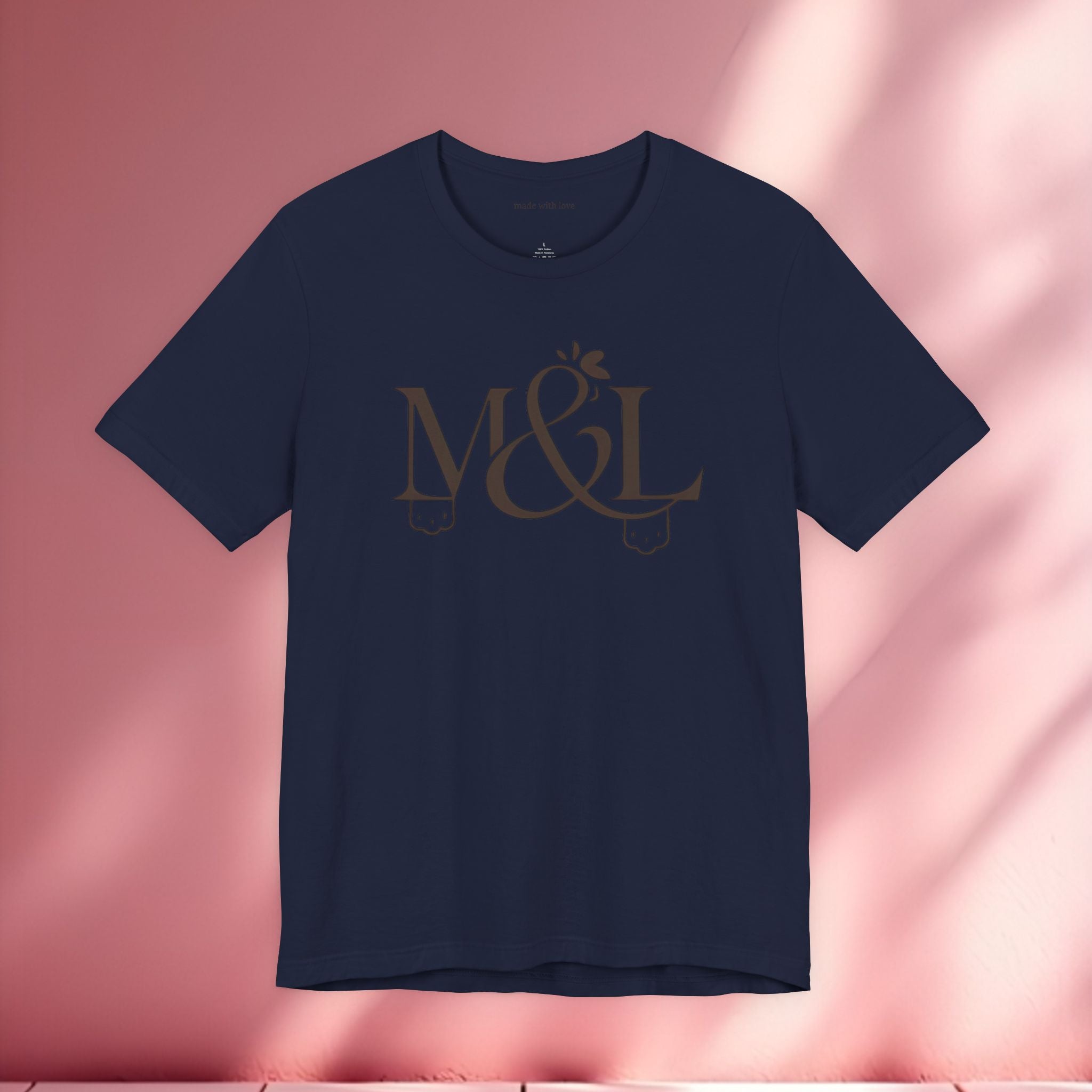 Romantic Feminine Brown Tee — Romance Graphic T-Shirt