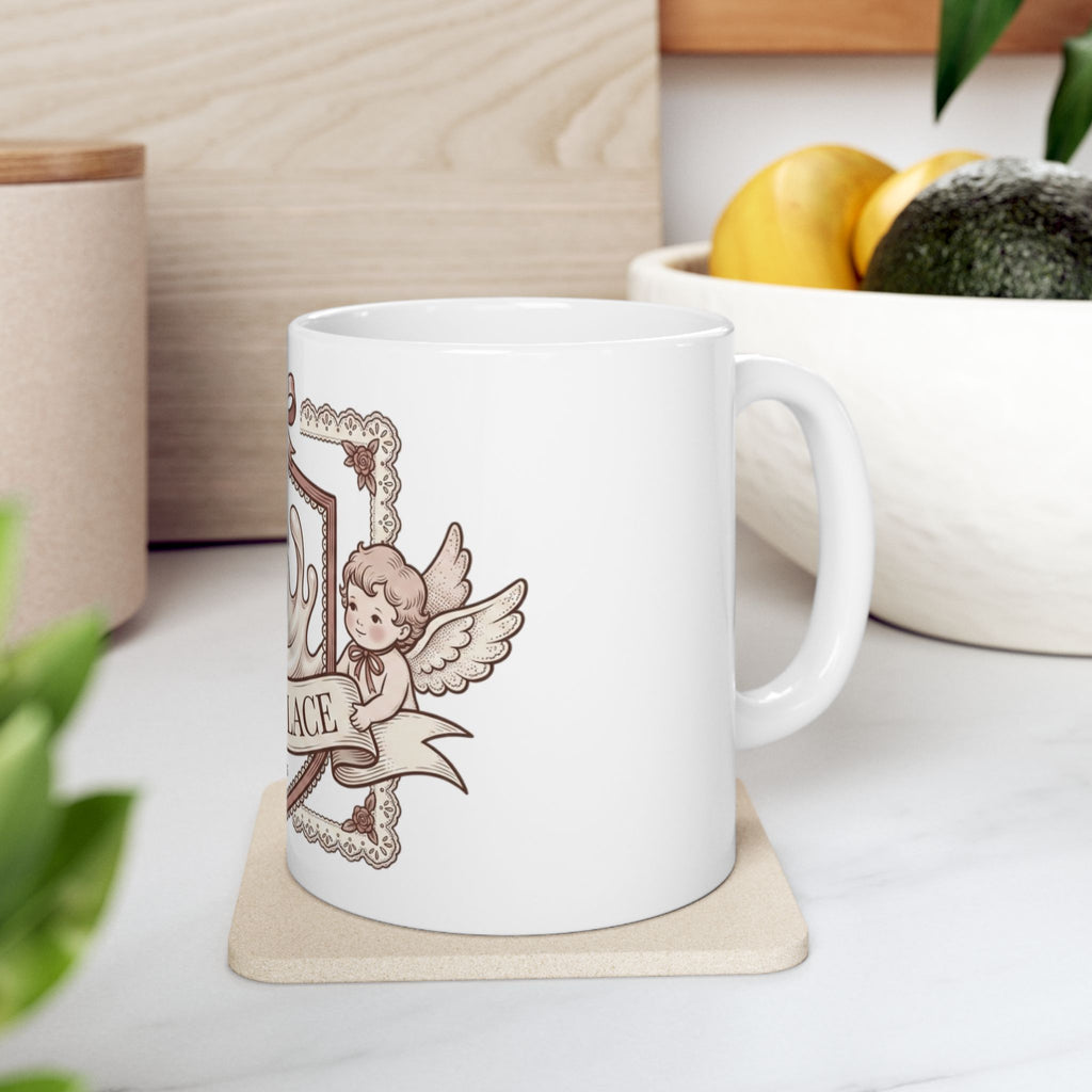 Vintage Cute Soft Ceramic Mug — Retro Cozy 11oz & 15oz Coffee Cup