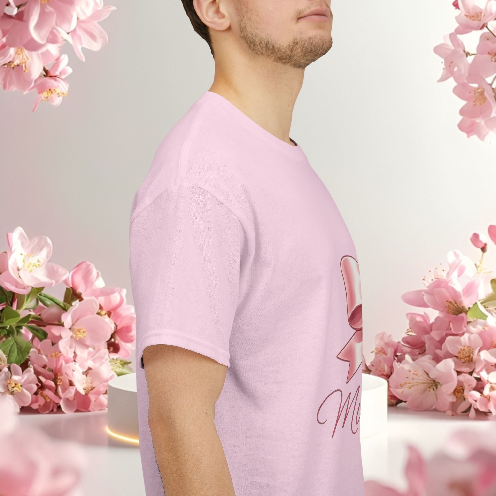 Pink Graphic Tee — Simple Minimalist Design