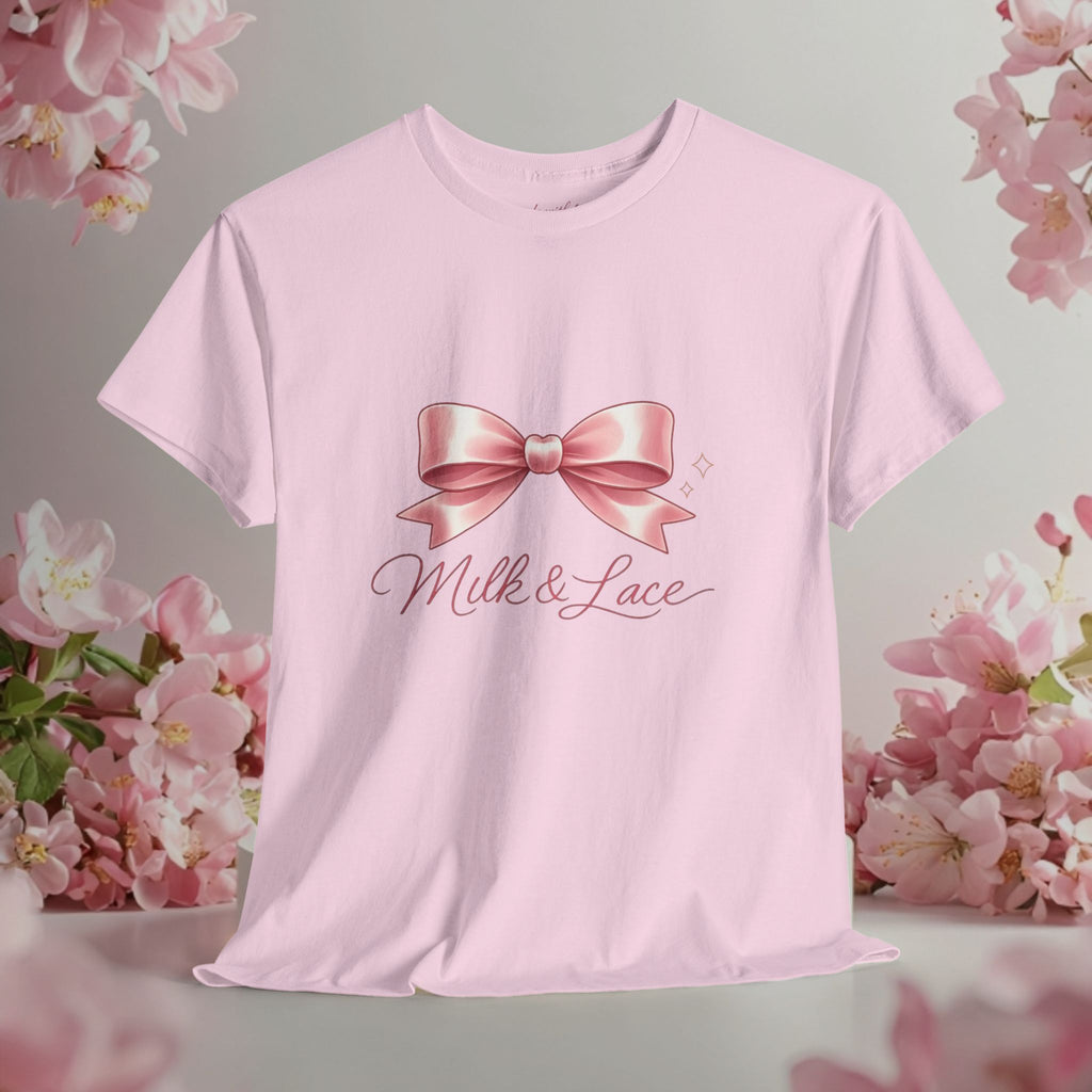 Pink Graphic Tee — Simple Minimalist Design