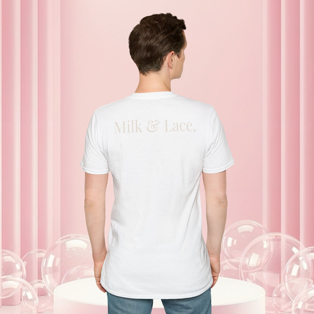 Pearl Necklace Graphic T‑Shirt — 'Milk & Lace' Minimalist Jewelry Tee