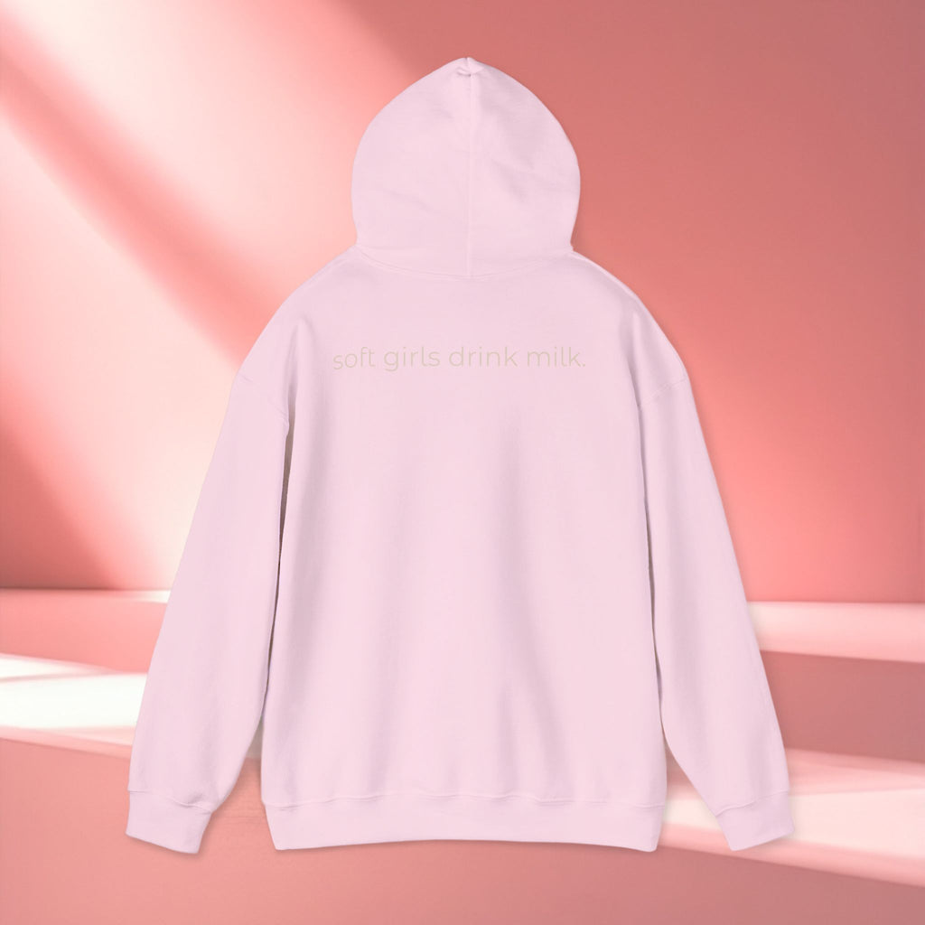 Pink Vintage Feminine Hoodie — Retro Feminine Pink Sweatshirt