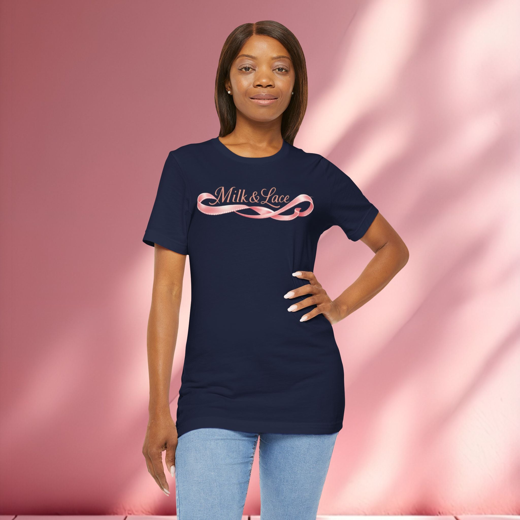 Casual Pink Graphic T-Shirt — Women's Casual Pink Tee