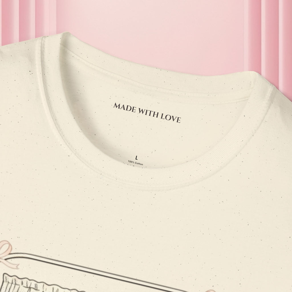 Milk & Lace Graphic T-Shirt — 'Handle With Desire' Vintage Cherub Design