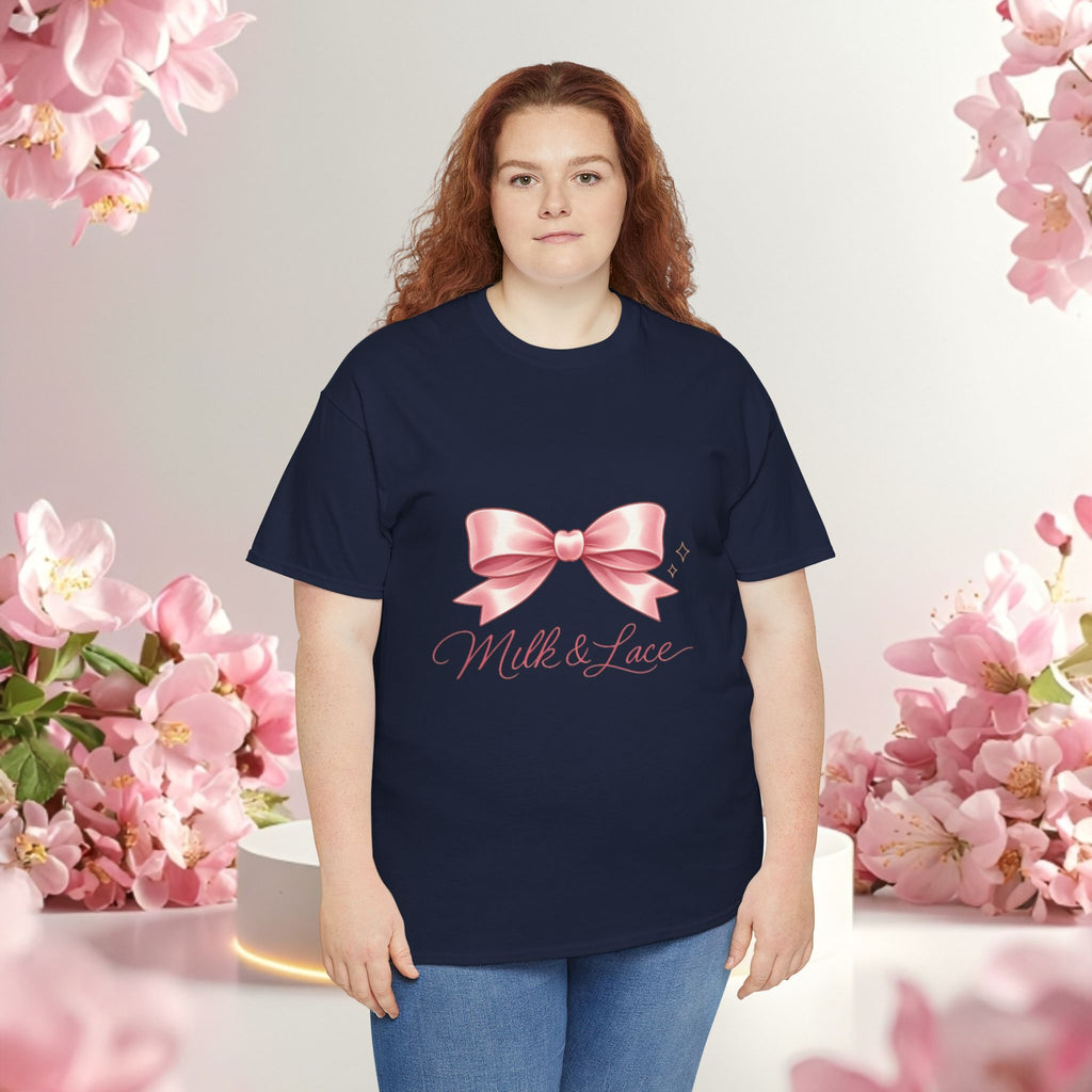 Pink Graphic Tee — Simple Minimalist Design