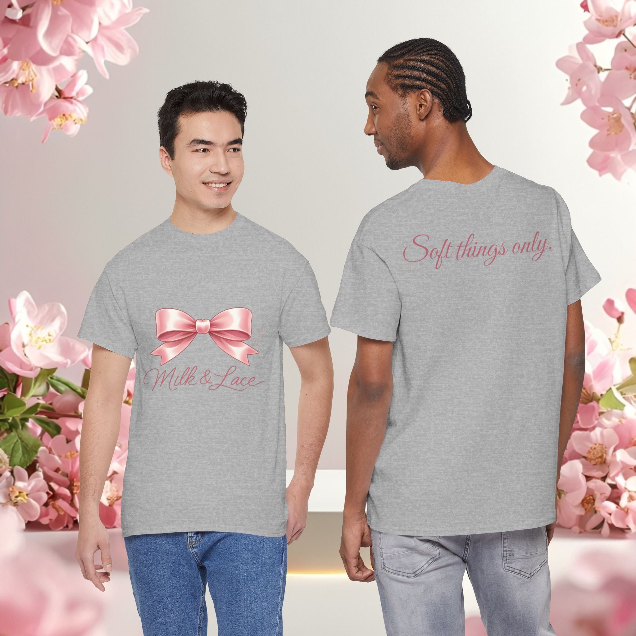 Pink Graphic Tee — Simple Minimalist Design