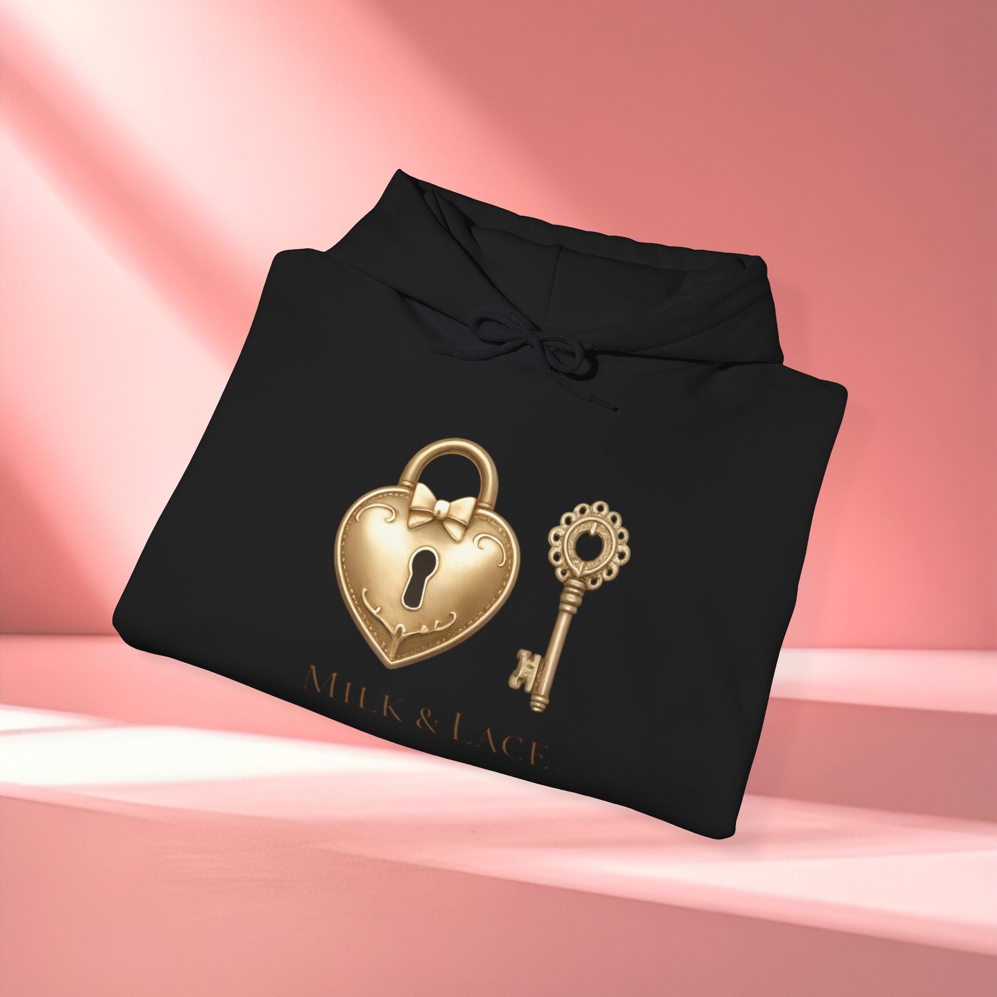 Gold Romantic Graphic Hoodie