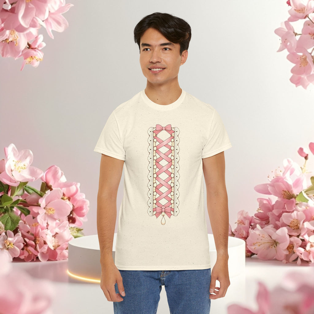 Pink Corset Ribbon T-Shirt
