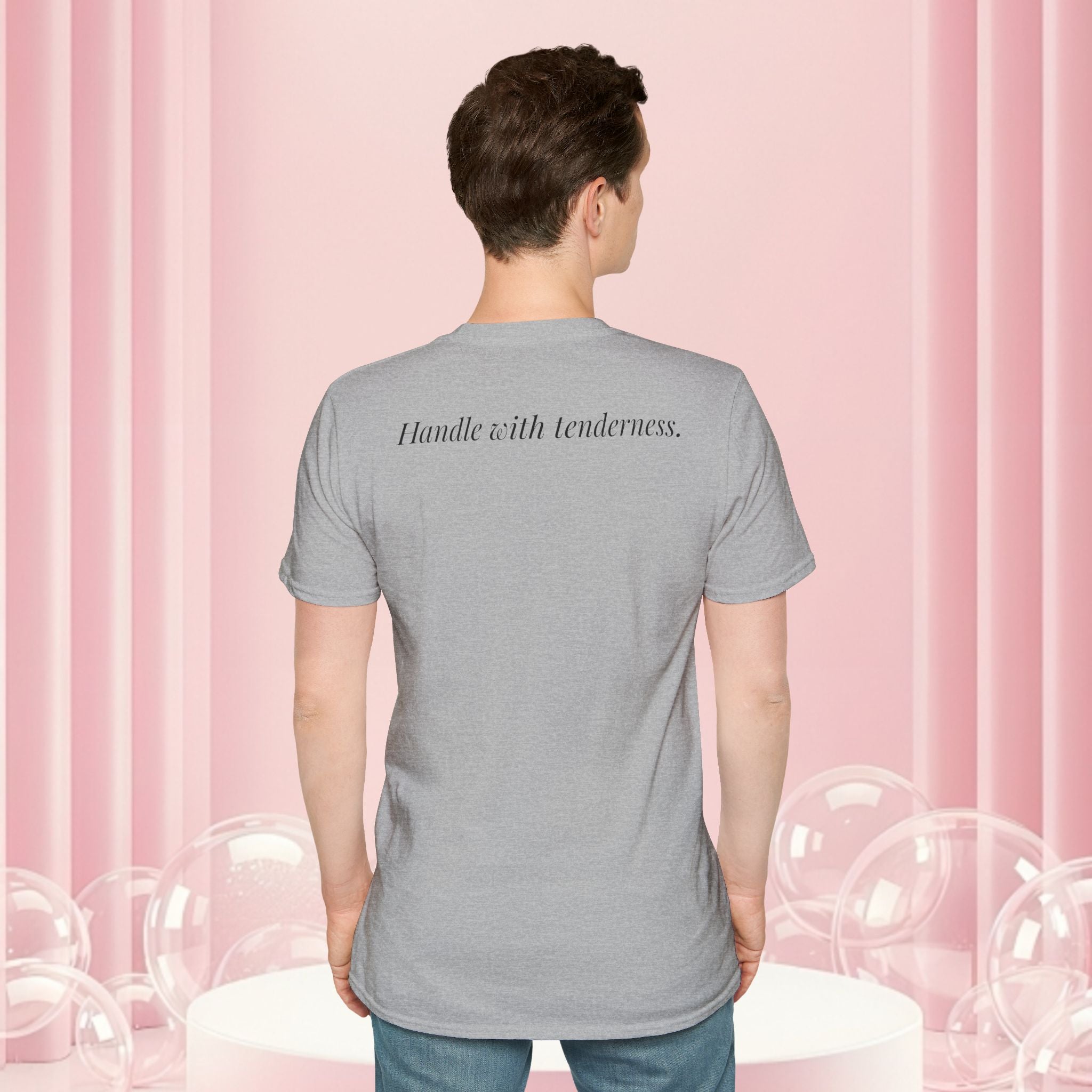 Feminine Script Tee — Gentle Floral Script T-Shirt