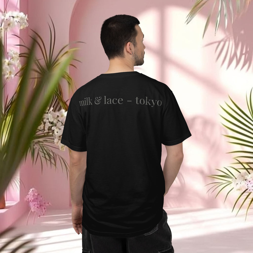 Lace Heart Anatomical Tee — "soft things only" Cotton T-Shirt