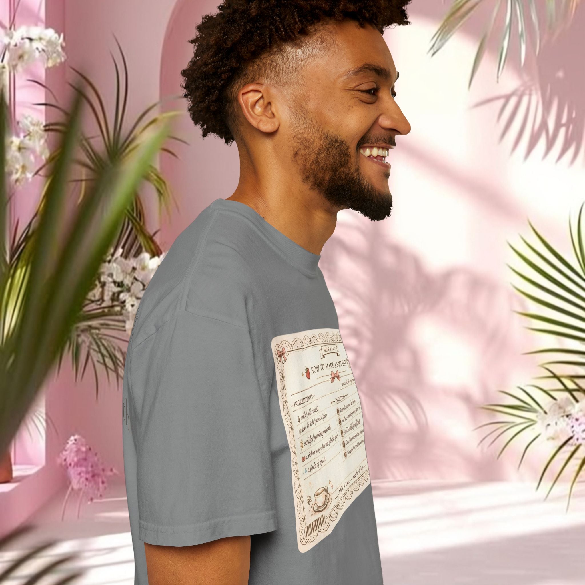 Vintage Tea-Recipe T-Shirt — "How to Make a Soft Day" Aesthetic Tee
