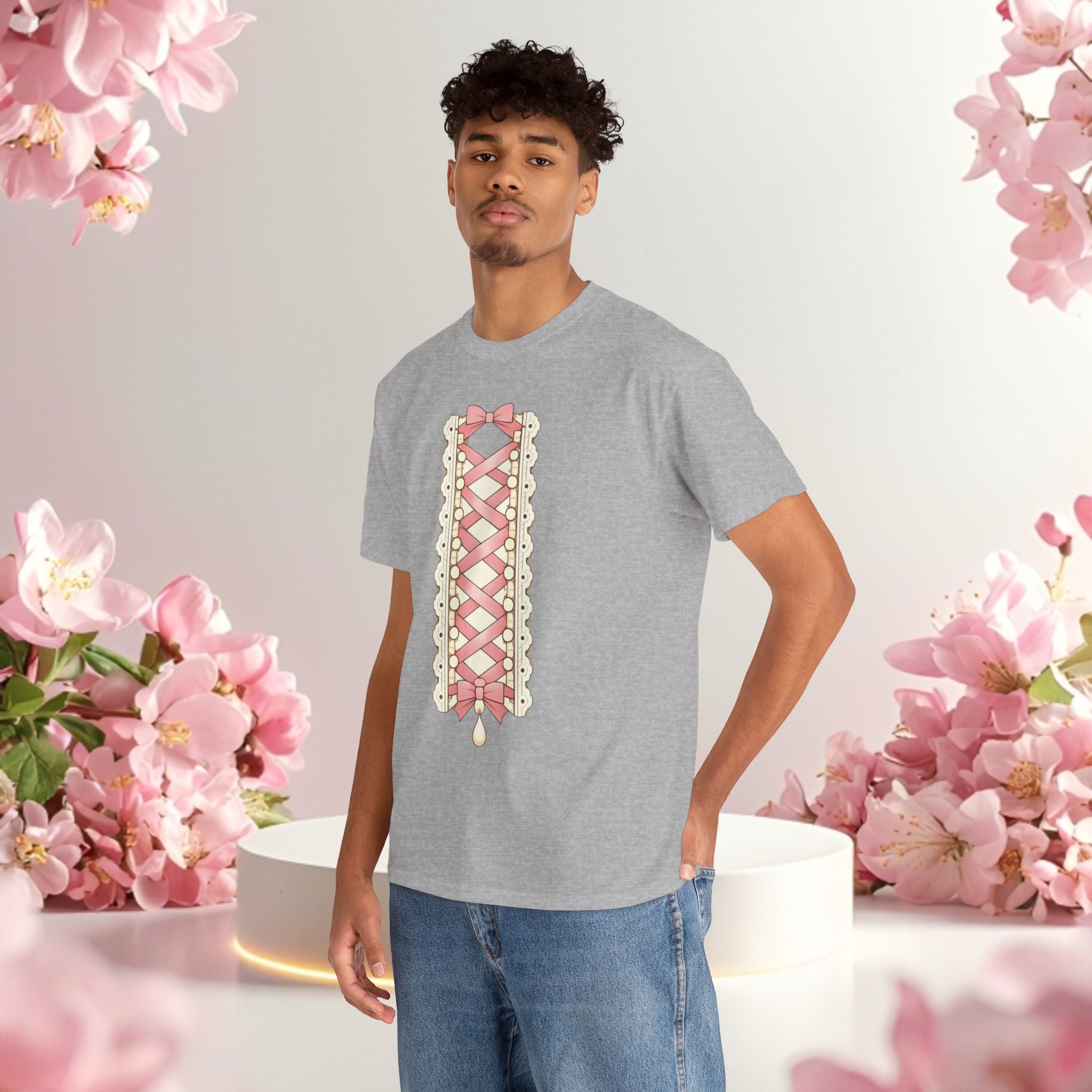 Pink Corset Ribbon T-Shirt