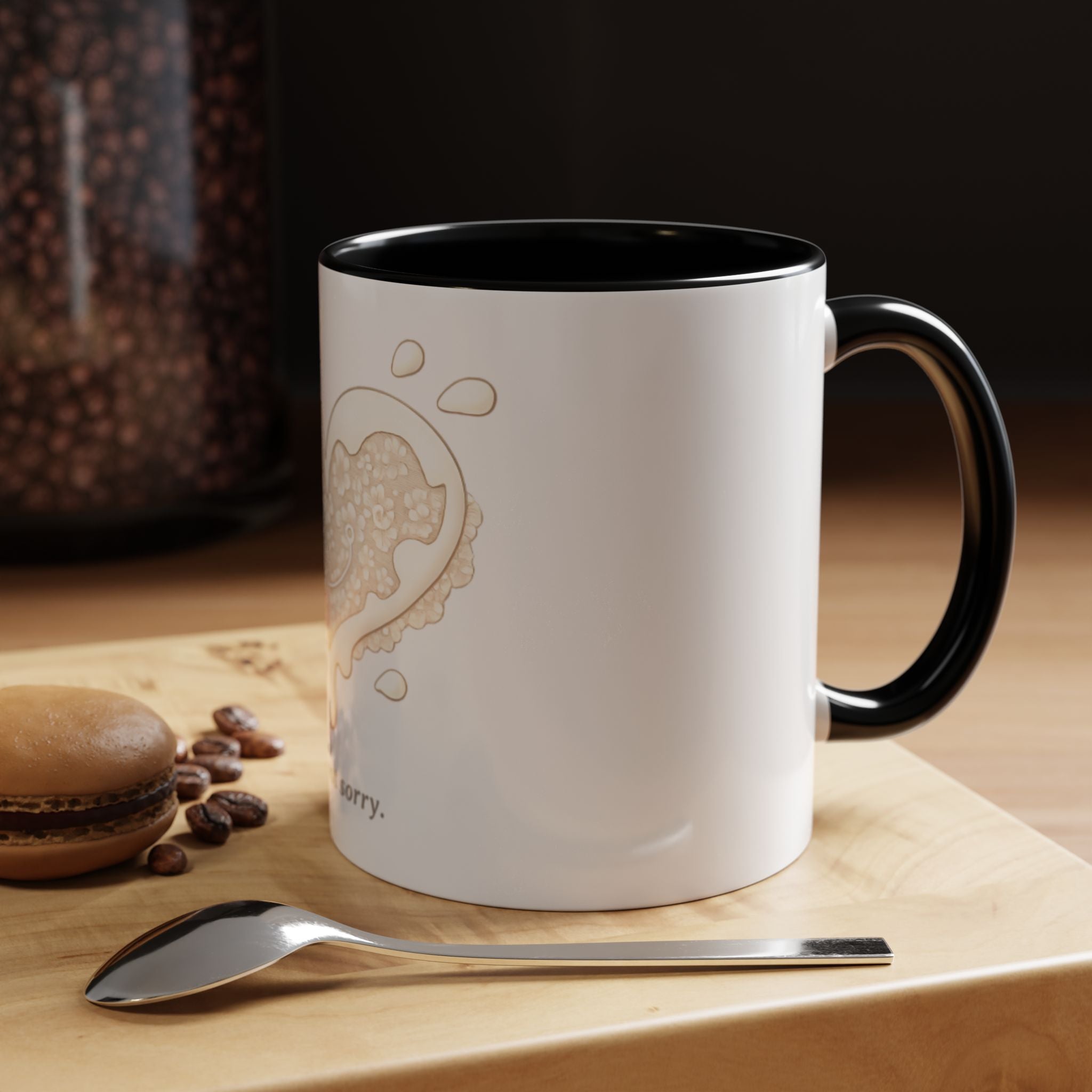 Playful Dessert Illustration Accent Coffee Mug — 11/15oz