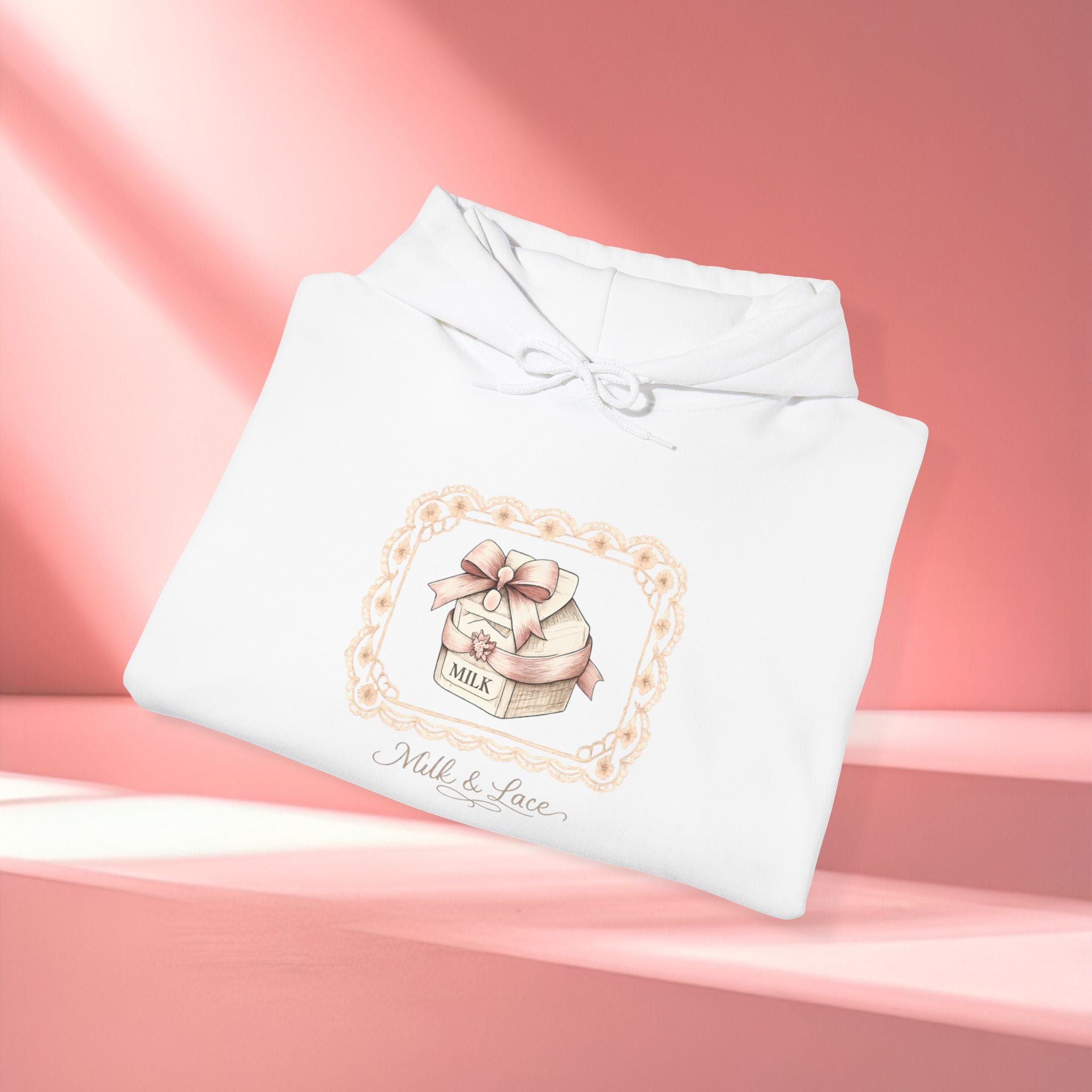 Pink Vintage Feminine Hoodie — Retro Feminine Pink Sweatshirt