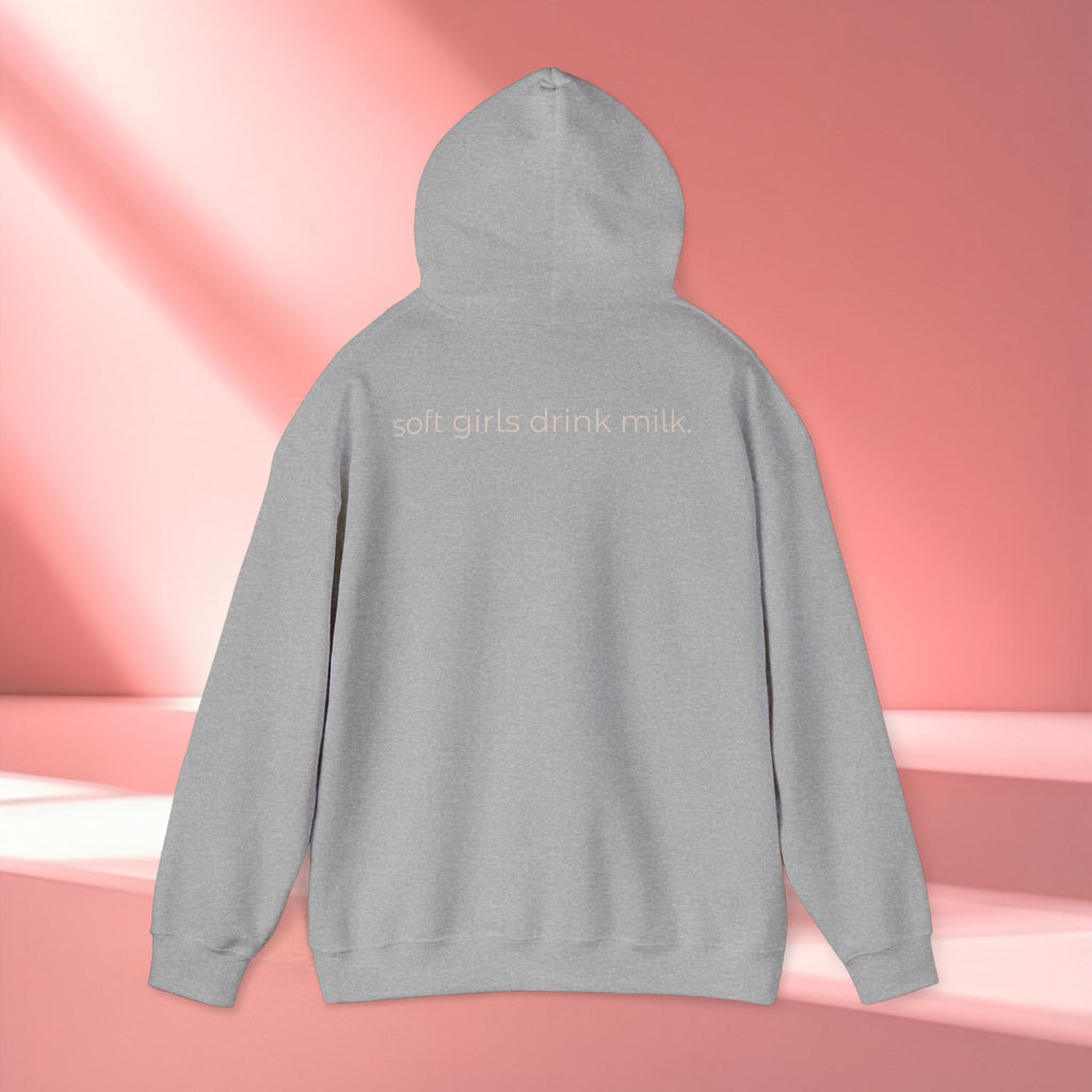 Pink Vintage Feminine Hoodie — Retro Feminine Pink Sweatshirt