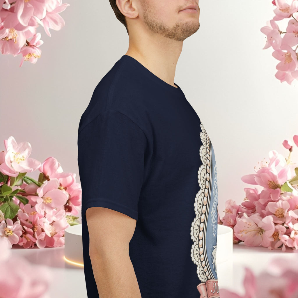 Cute Girly Cat T-Shirt — Soft Pastel Cat Graphic Tee for Cat Lovers