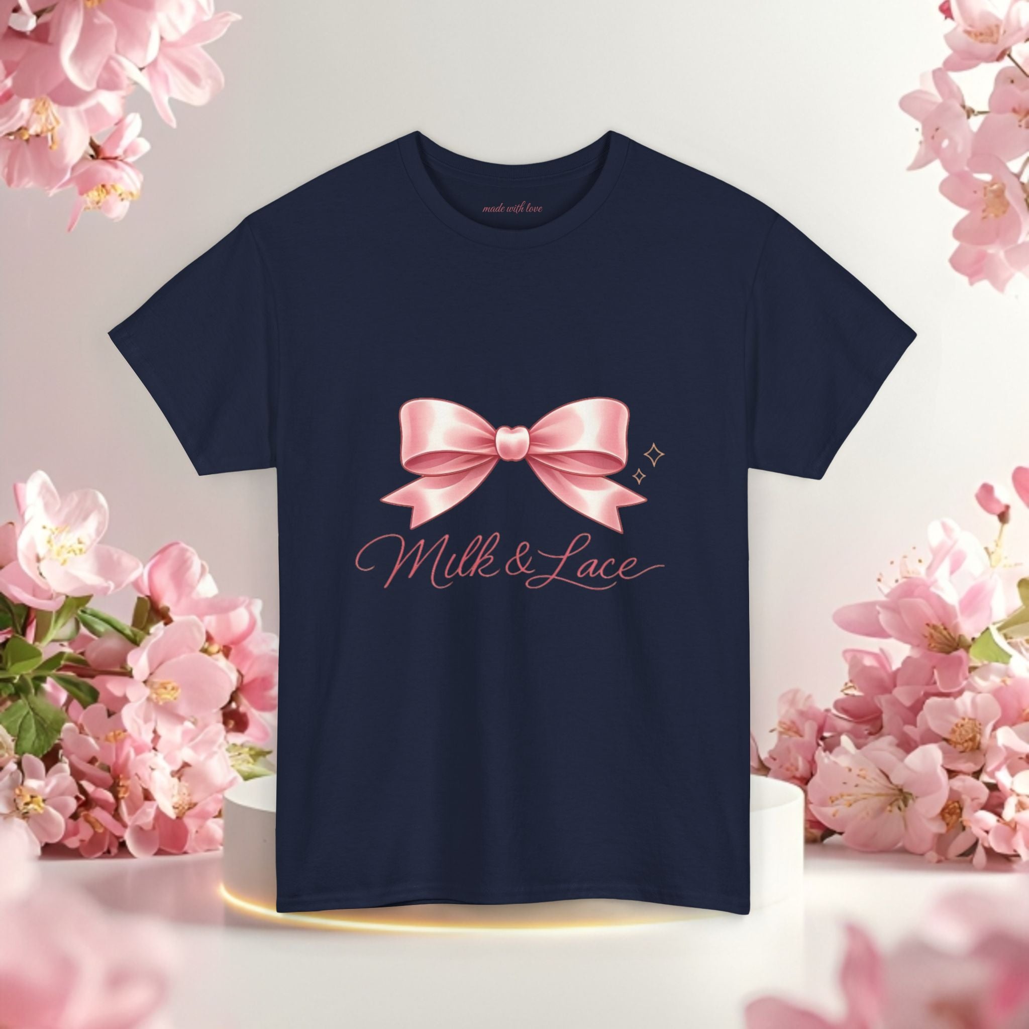 Pink Graphic Tee — Simple Minimalist Design