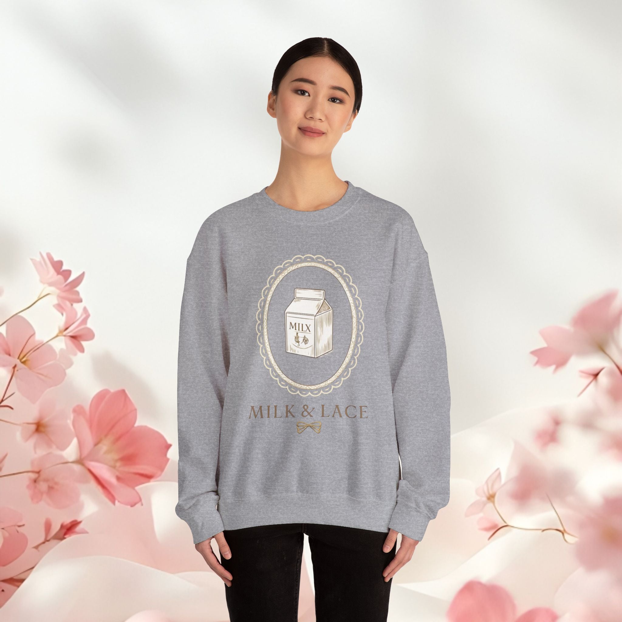 Pastel Graphic Crewneck Sweatshirt — Soft Pastel Cozy Comfort