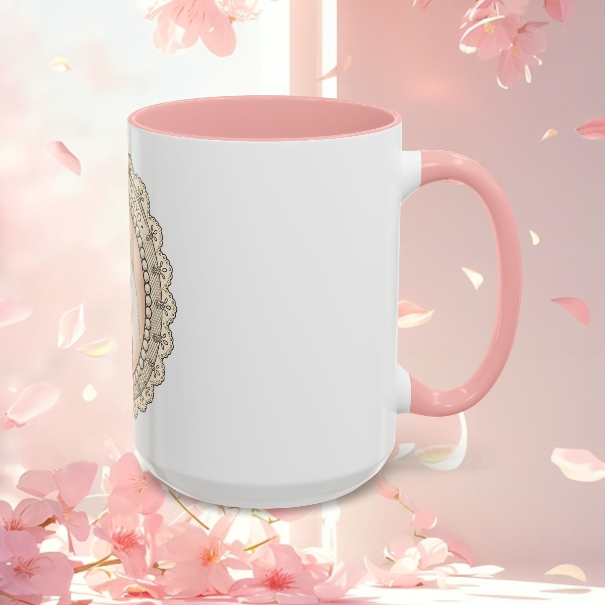 Vintage Charming Cat Accent Coffee Mug — Retro Cat Lover Gift (11/15 oz)