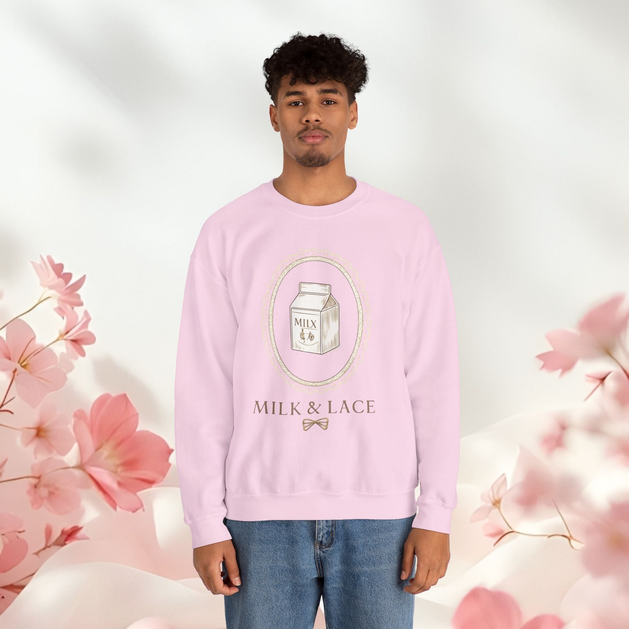 Pastel Graphic Crewneck Sweatshirt — Soft Pastel Cozy Comfort