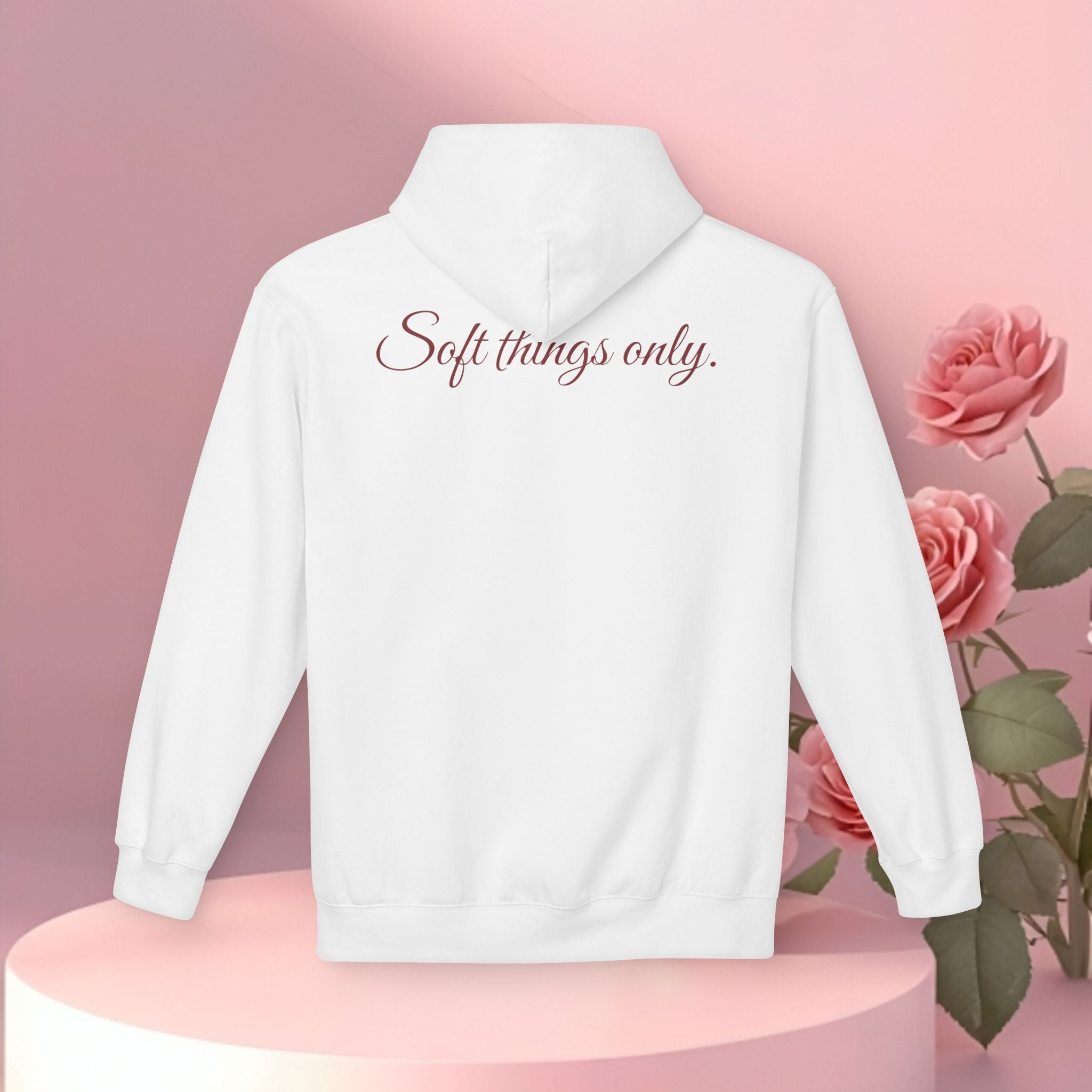 Cozy Floral Fleece Hoodie — Soft, Floral Comfort
