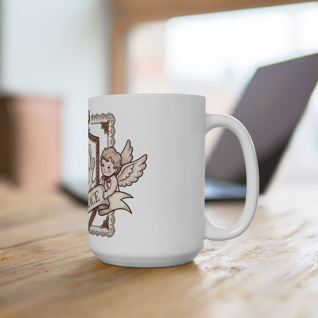 Vintage Cute Soft Ceramic Mug — Retro Cozy 11oz & 15oz Coffee Cup