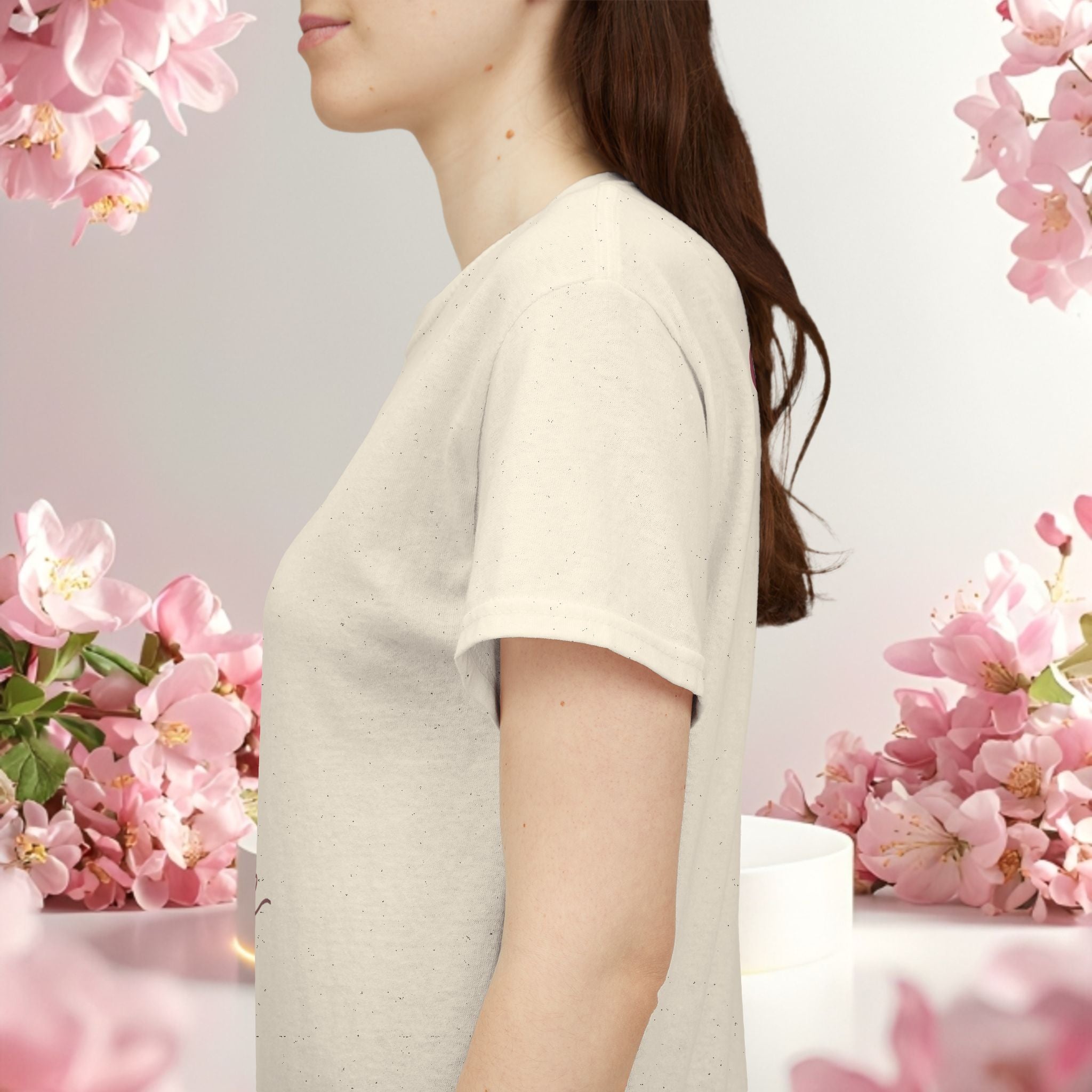 Pink Graphic Tee — Simple Minimalist Design