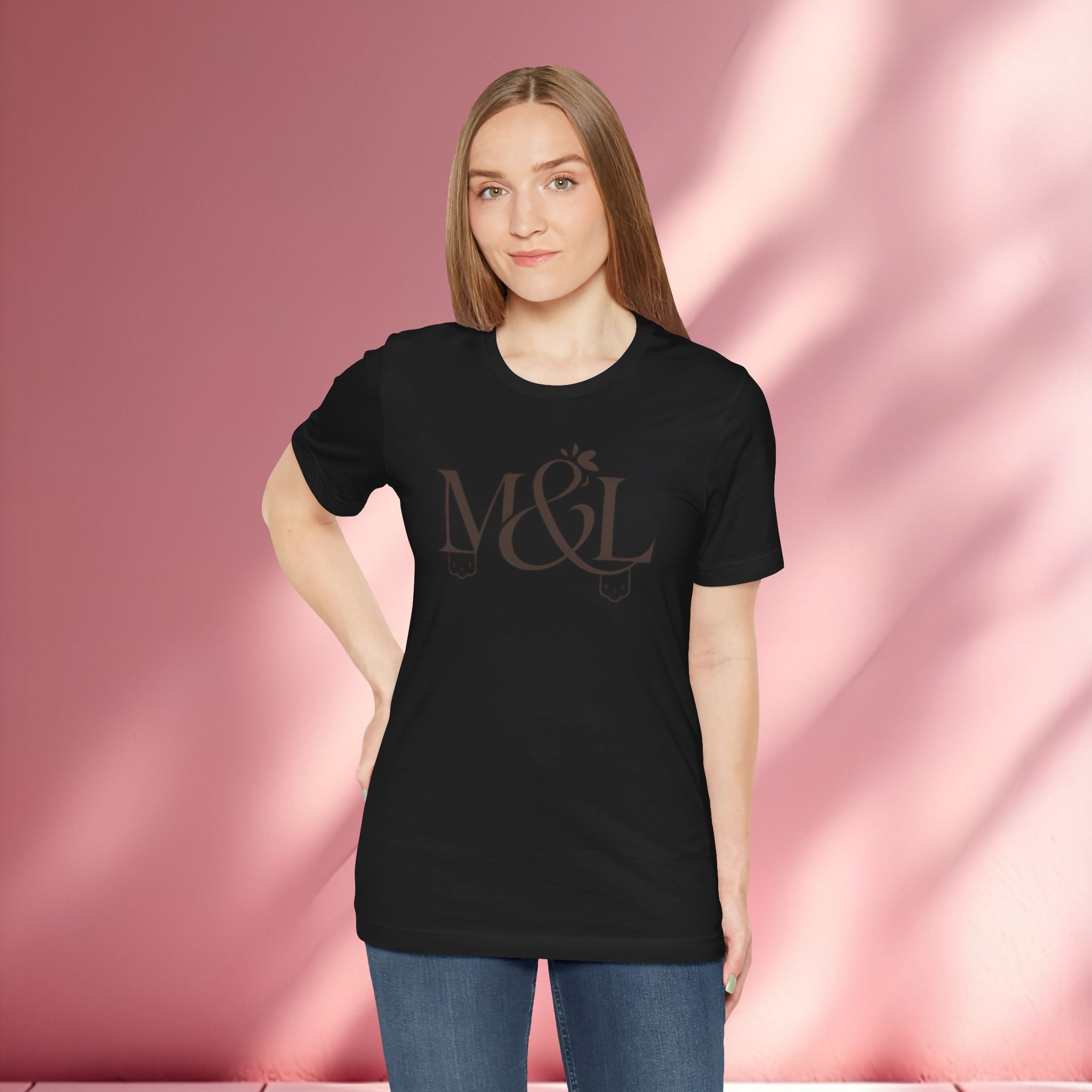 Romantic Feminine Brown Tee — Romance Graphic T-Shirt