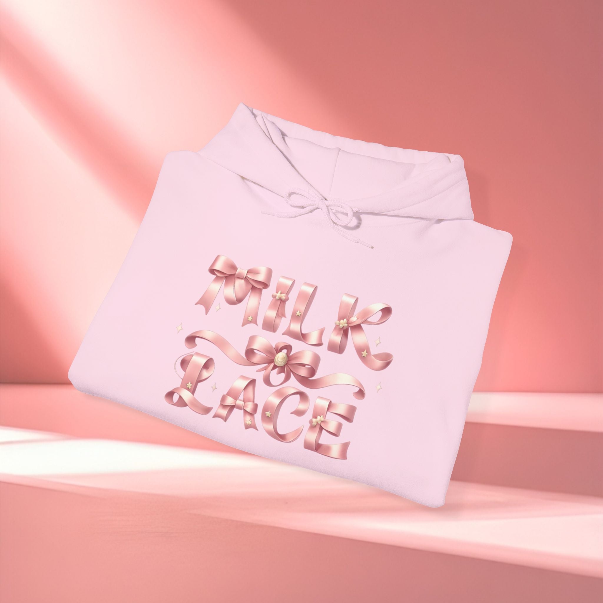 Floral Feminine Typography Hoodie — Feminine Floral Script Hooded Sweatshirt