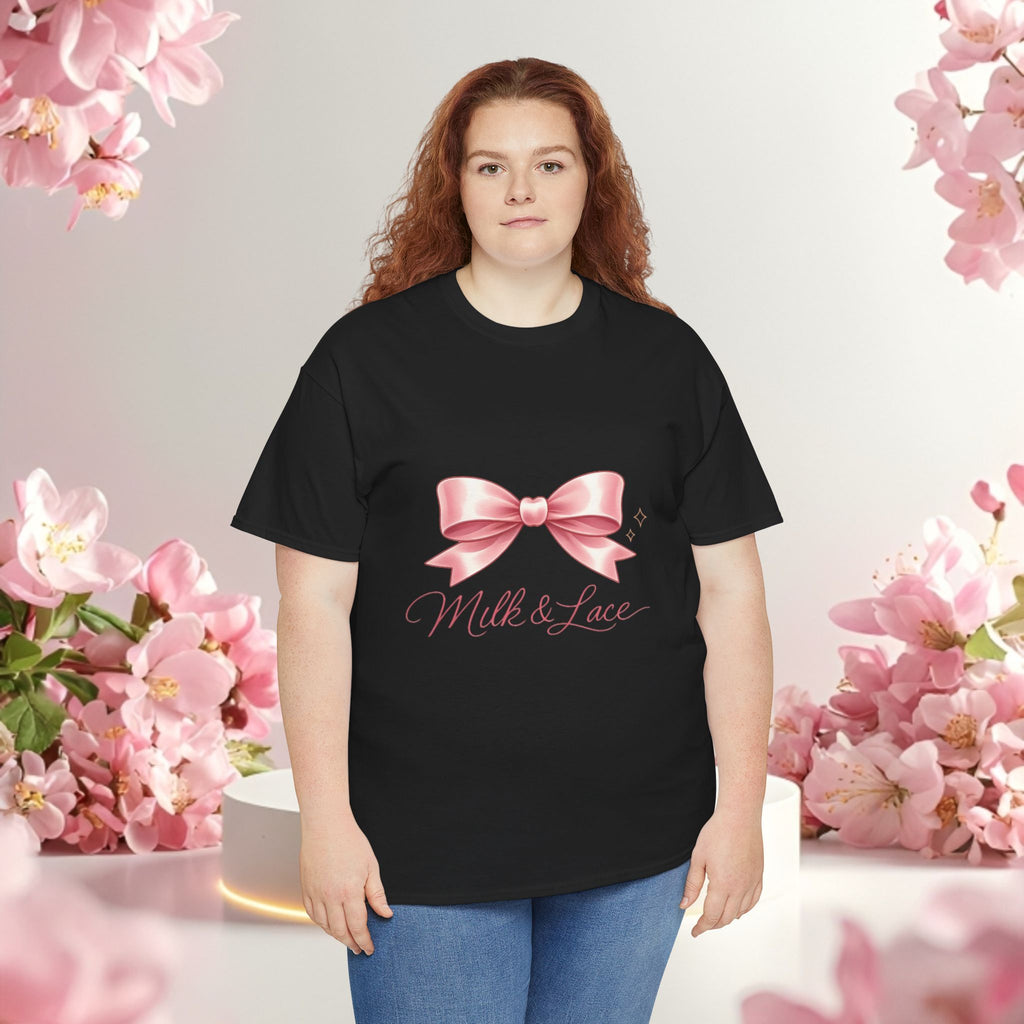 Pink Graphic Tee — Simple Minimalist Design