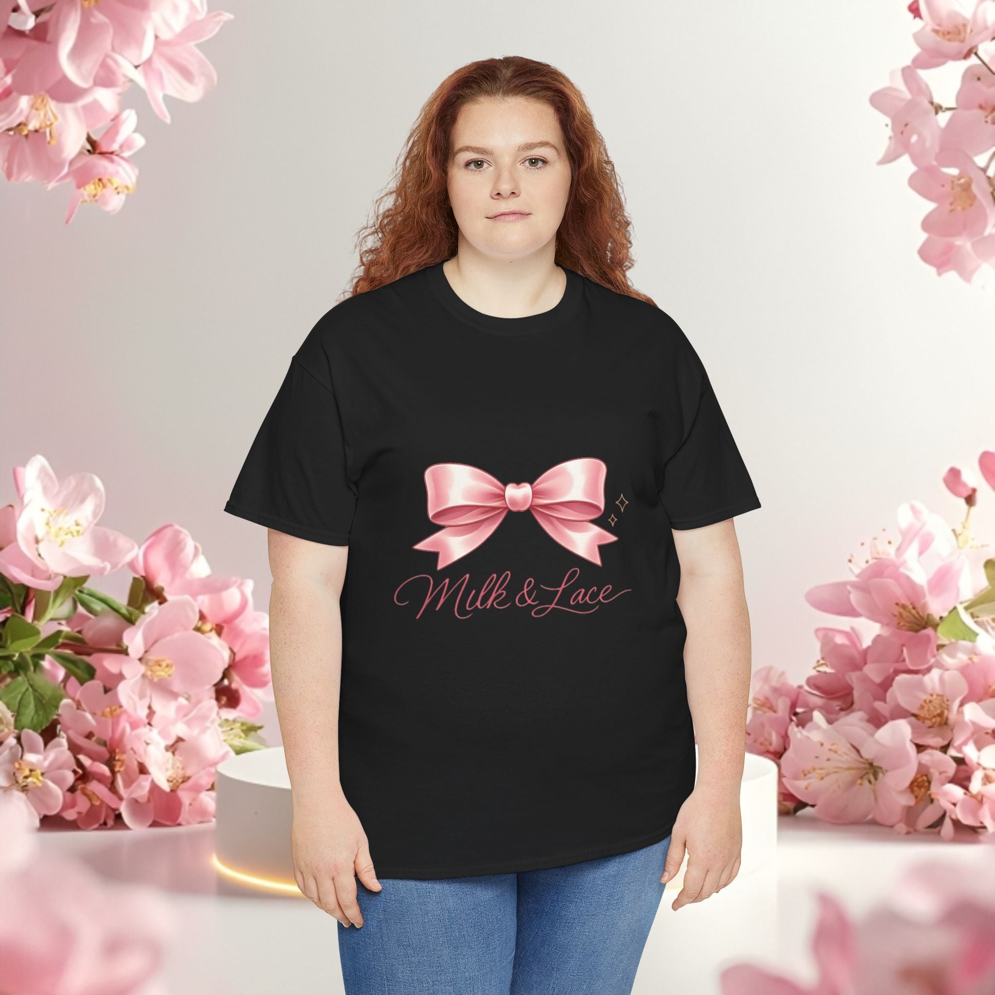 Pink Graphic Tee — Simple Minimalist Design