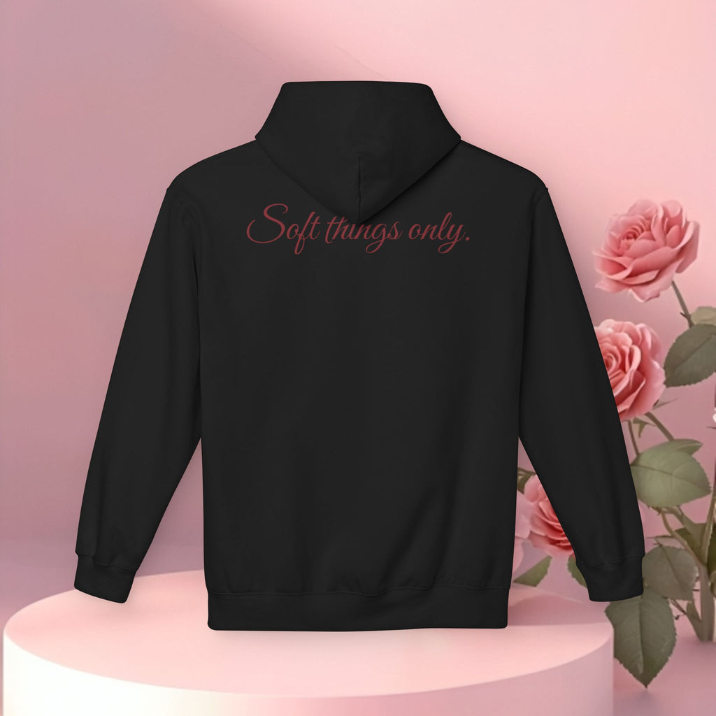Cozy Floral Fleece Hoodie — Soft, Floral Comfort