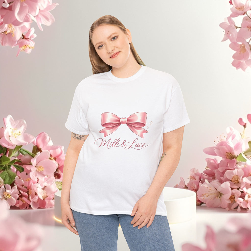 Pink Graphic Tee — Simple Minimalist Design