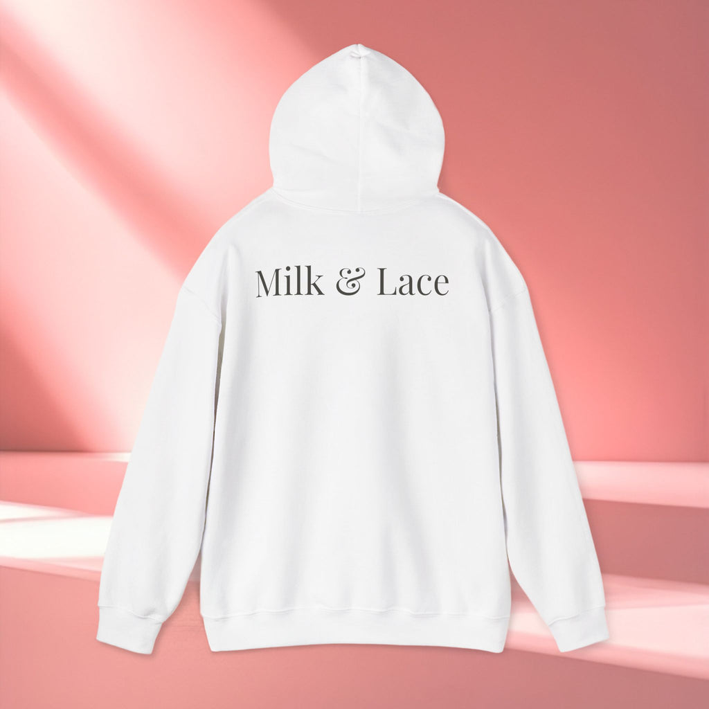 Romantic Delicate Graphic Hoodie — Floral-Inspired Cozy Sweatshirt