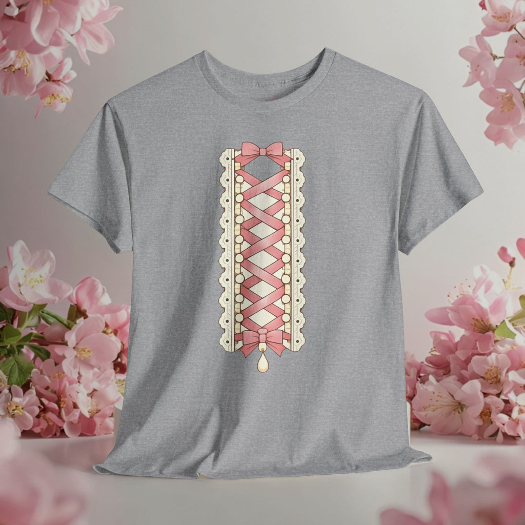 Pink Corset Ribbon T-Shirt