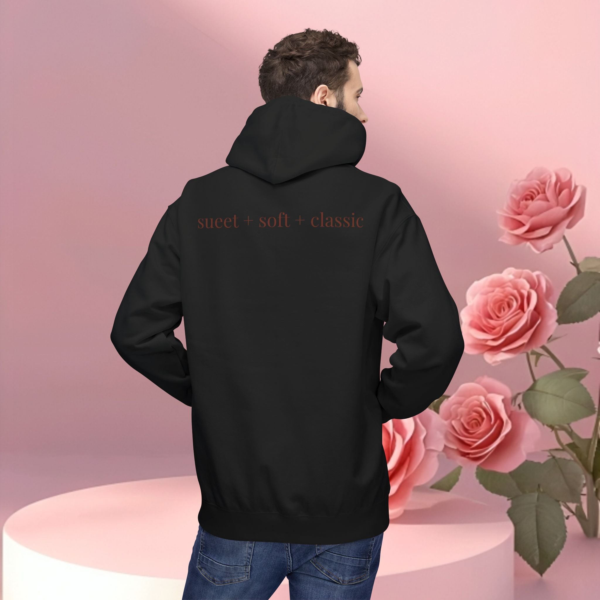 ''sueet / soft / delicate'' — Cherry Graphic Fleece Hoodie