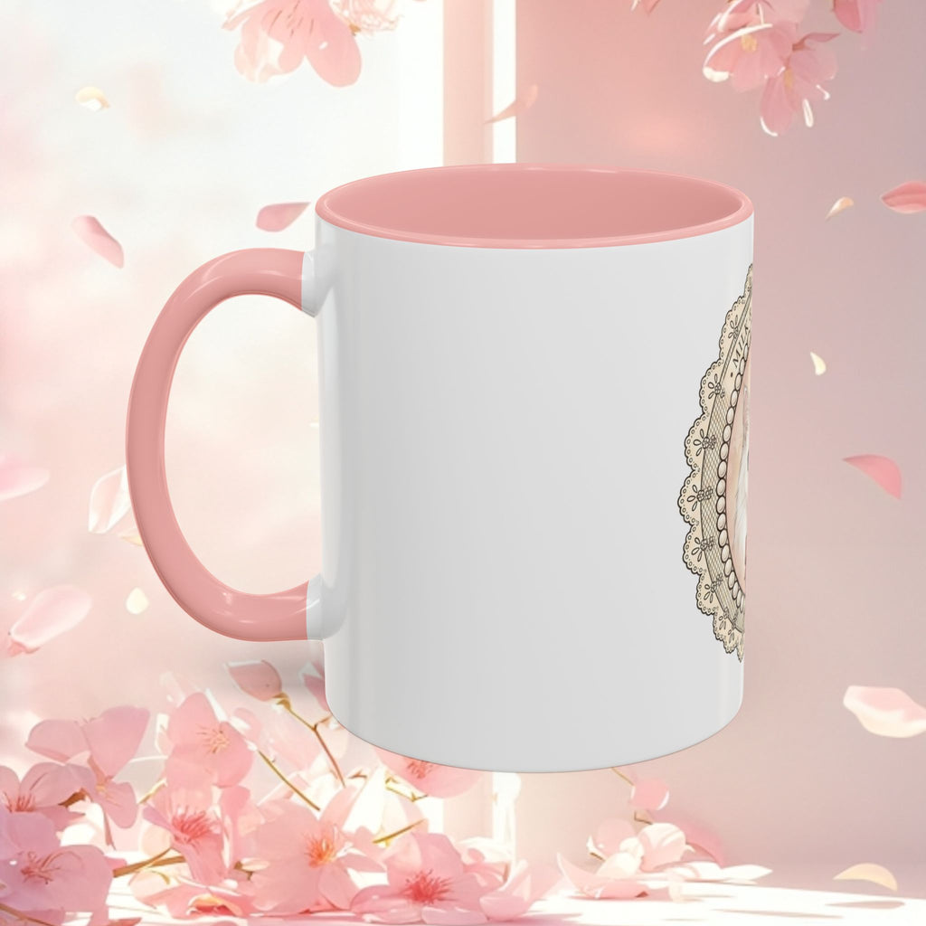 Vintage Charming Cat Accent Coffee Mug — Retro Cat Lover Gift (11/15 oz)