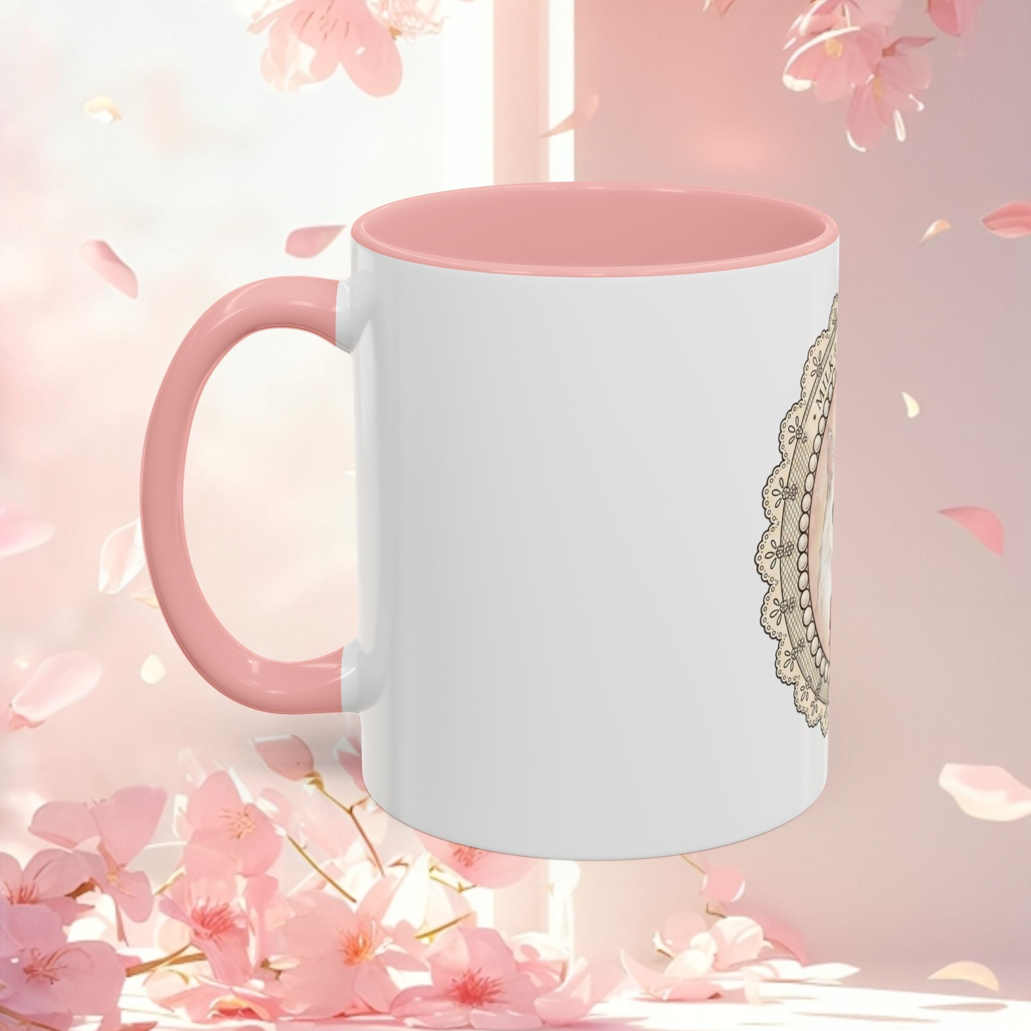 Vintage Charming Cat Accent Coffee Mug — Retro Cat Lover Gift (11/15 oz)