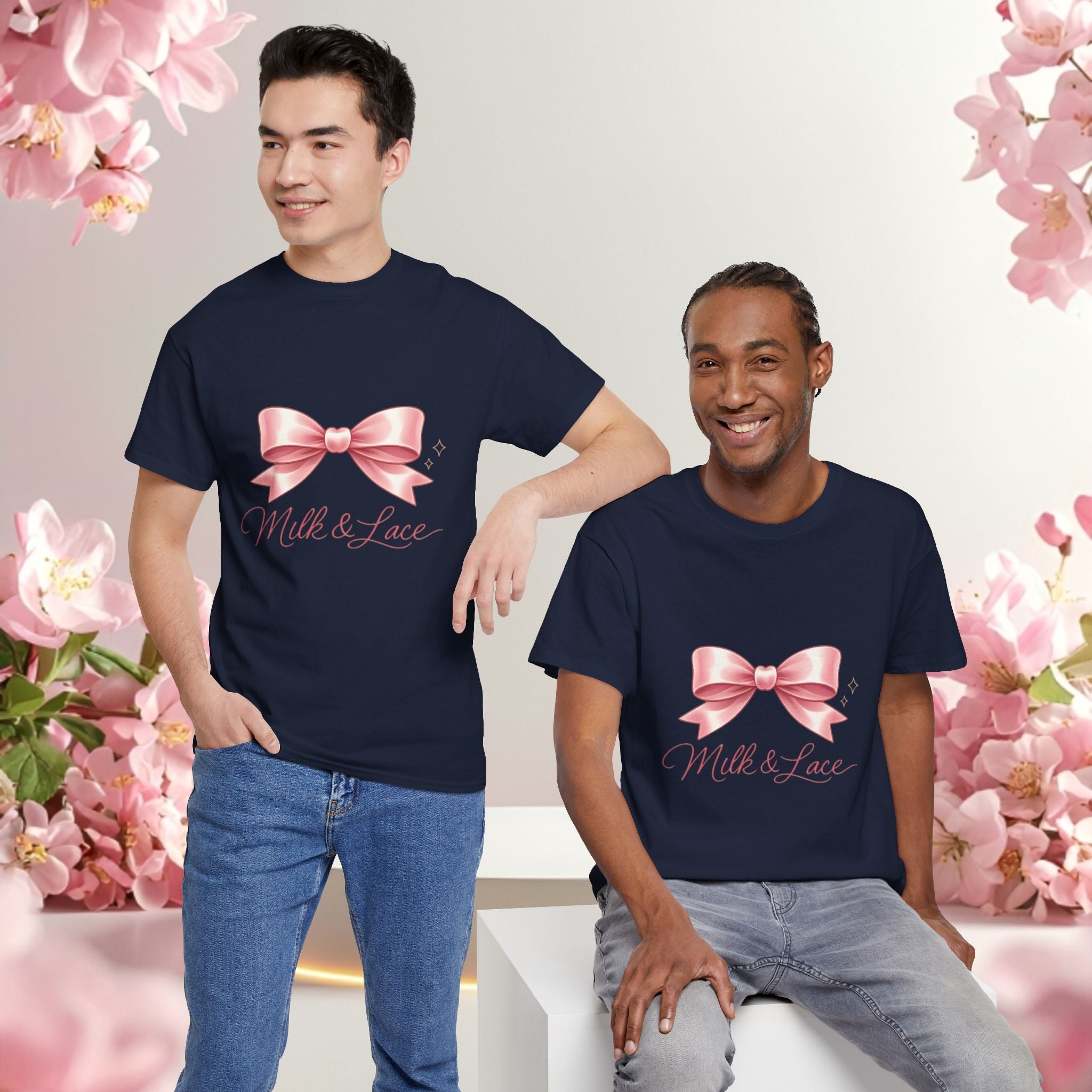 Pink Graphic Tee — Simple Minimalist Design