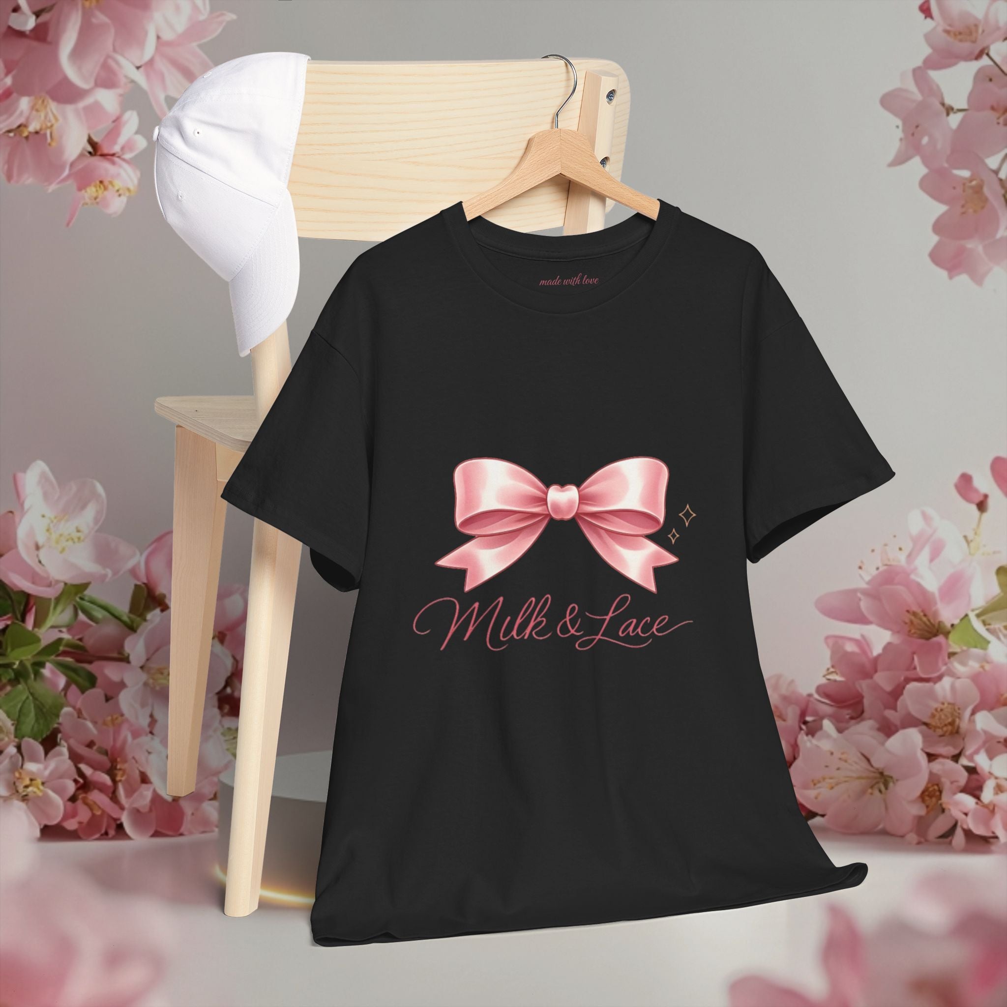 Pink Graphic Tee — Simple Minimalist Design