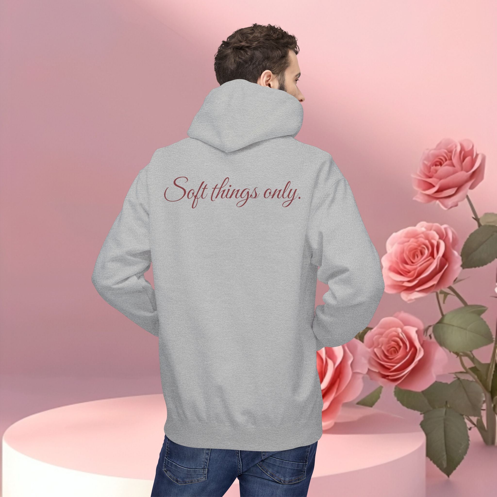 Cozy Floral Fleece Hoodie — Soft, Floral Comfort