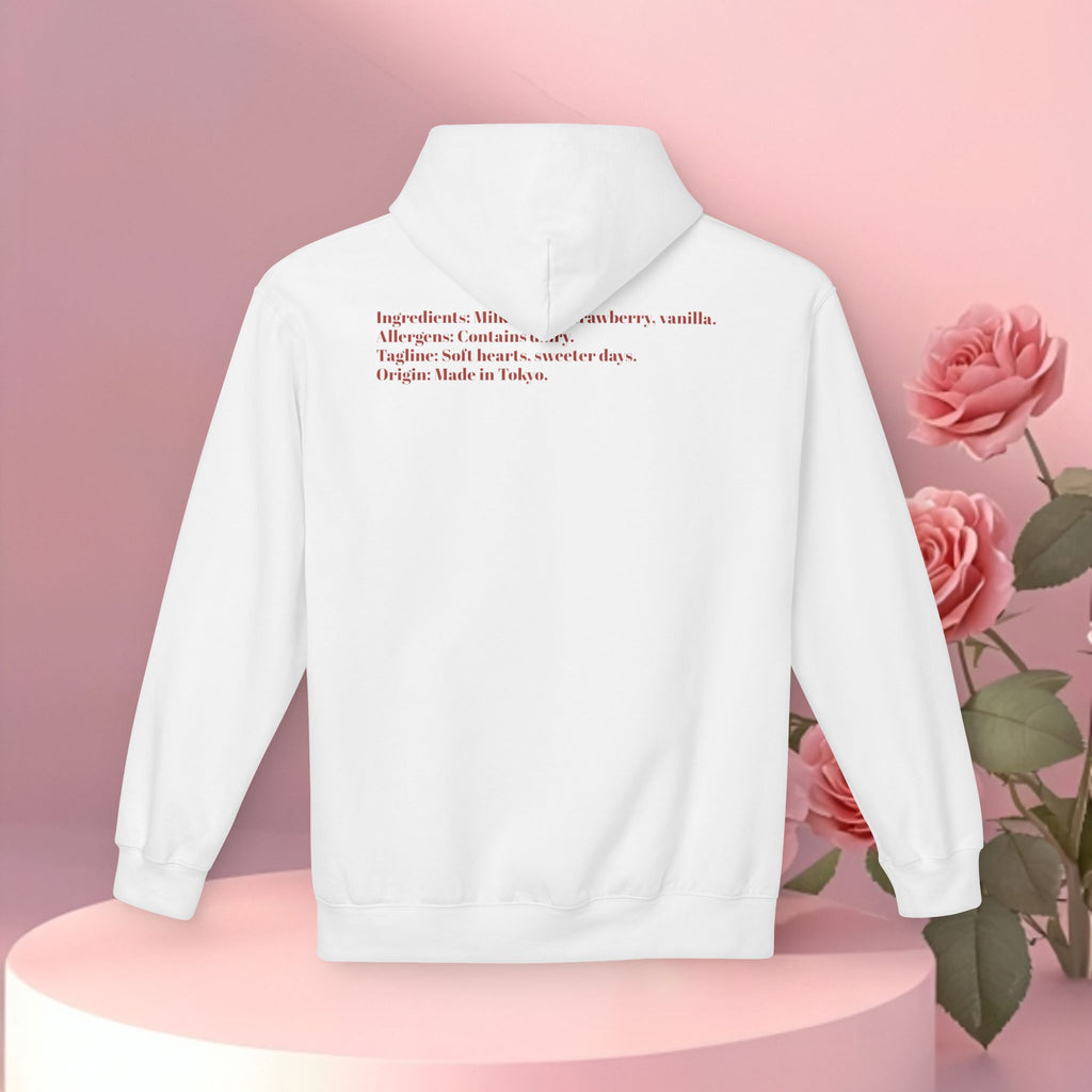 Strawberry Milk Label Hoodie — Vintage Farmhouse Graphic Sweatshirt