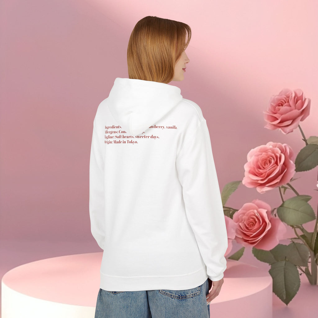 Strawberry Milk Label Hoodie — Vintage Farmhouse Graphic Sweatshirt