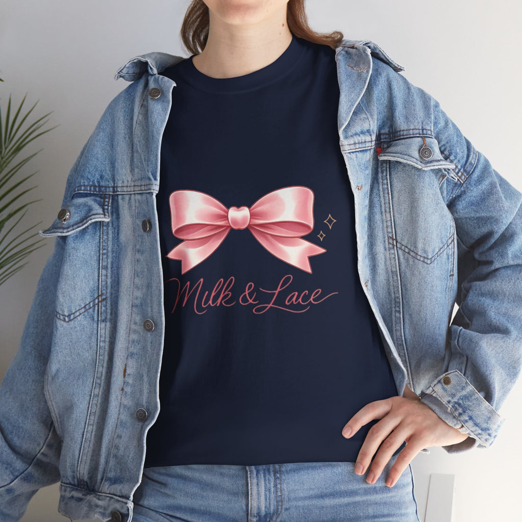 Pink Graphic Tee — Simple Minimalist Design