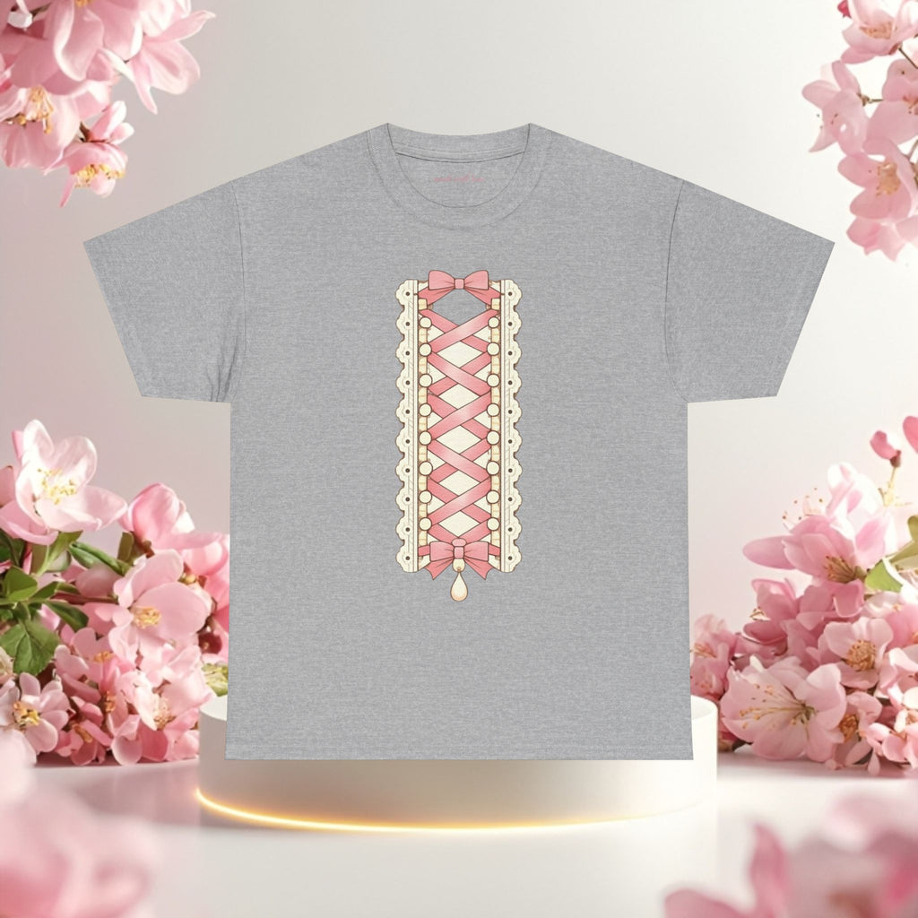 Pink Corset Ribbon T-Shirt