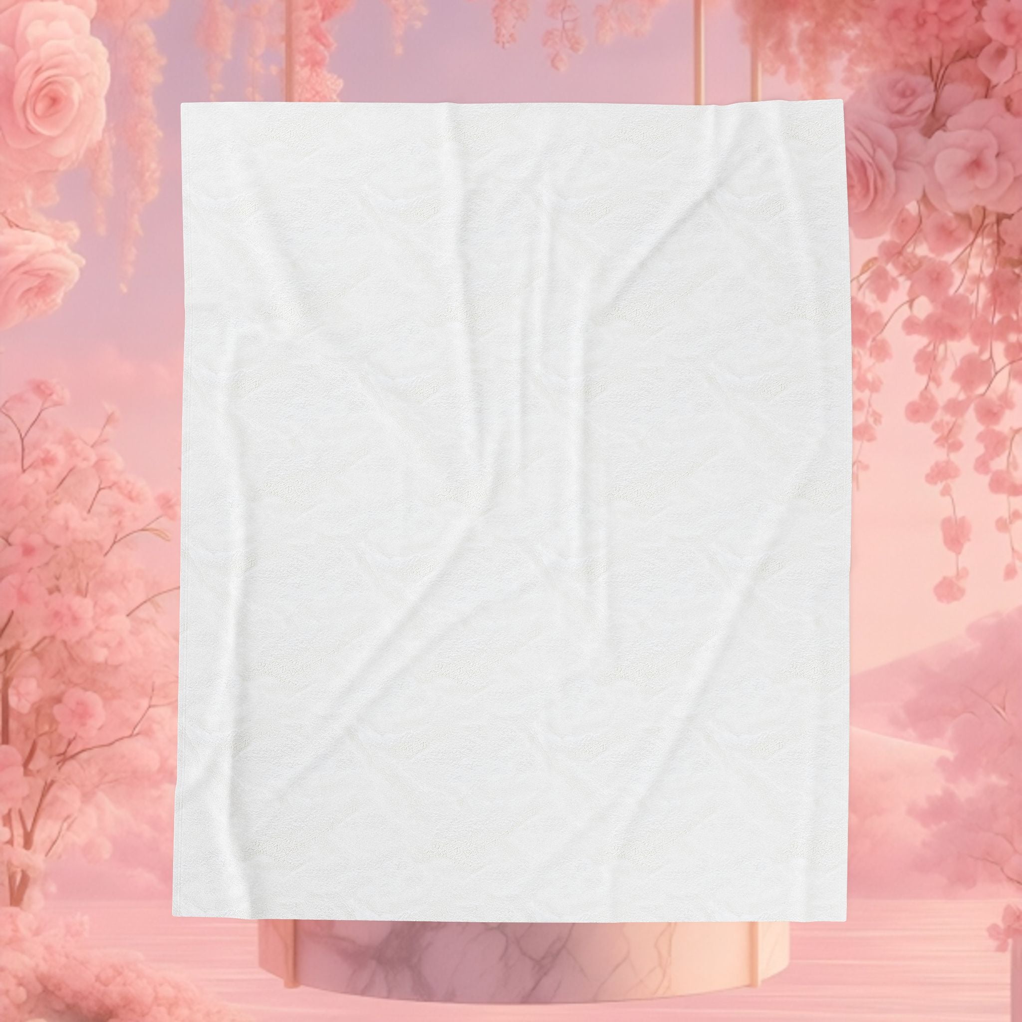 Velveteen Plush Blanket — Luxury Soft Feminine Throw