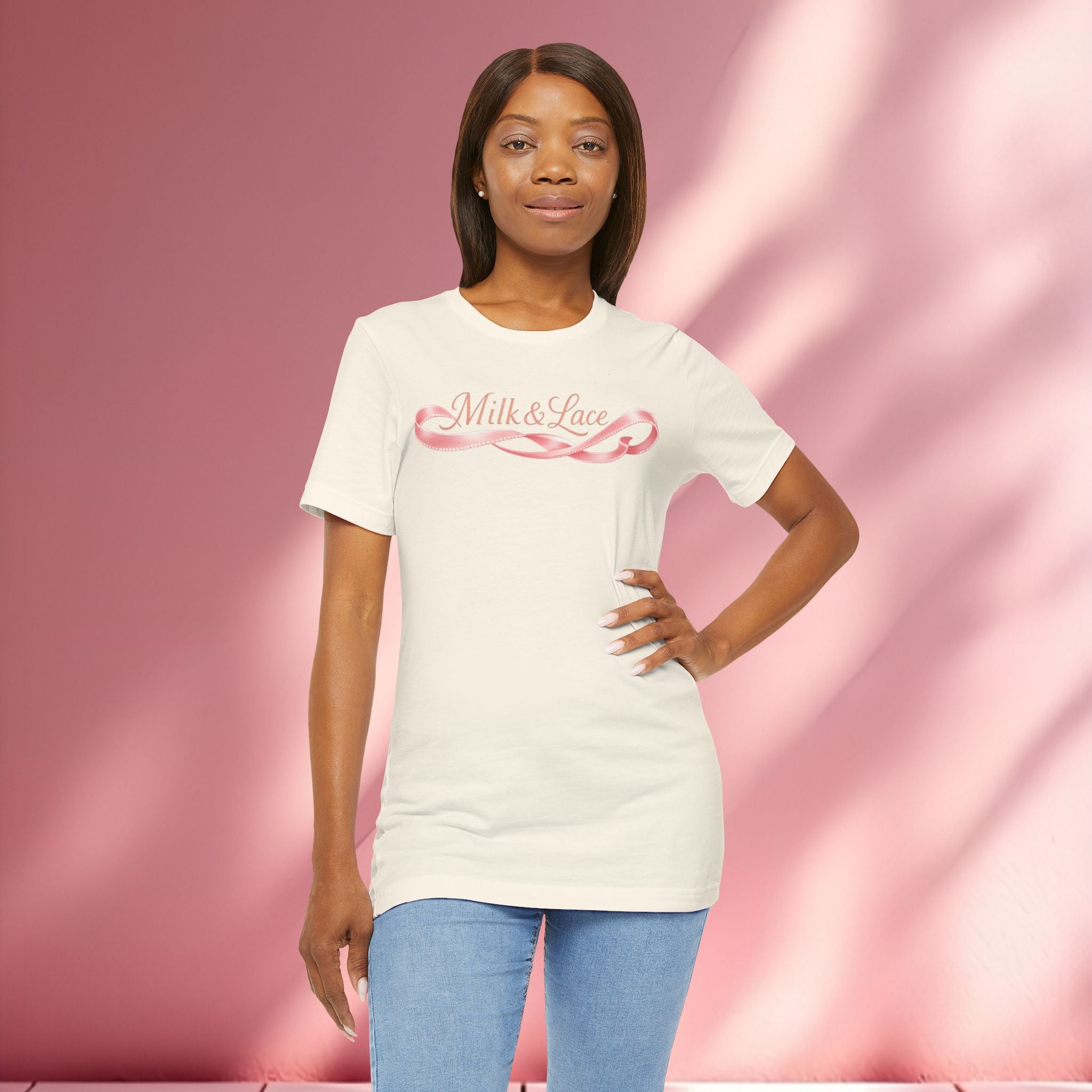 Casual Pink Graphic T-Shirt — Women's Casual Pink Tee