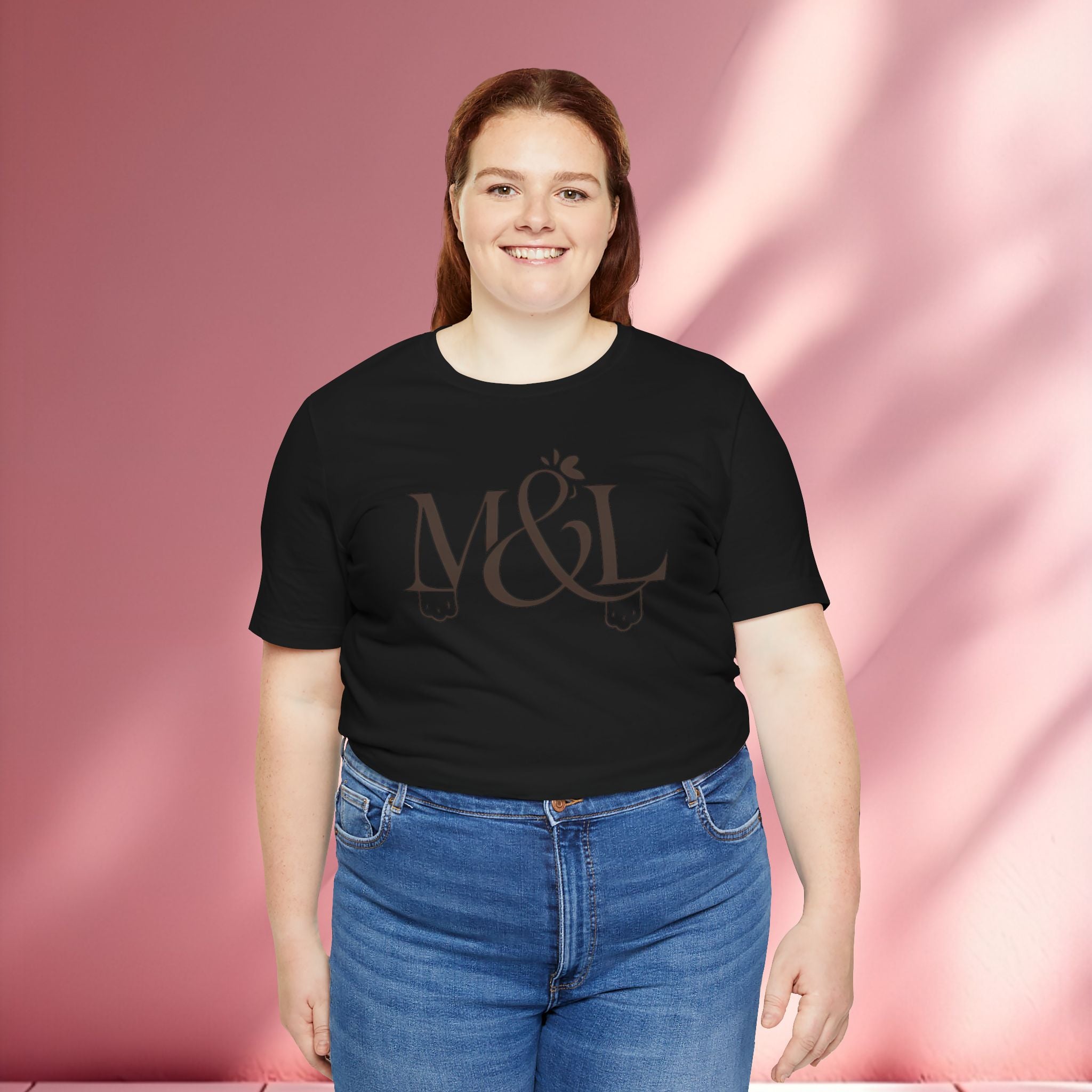 Romantic Feminine Brown Tee — Romance Graphic T-Shirt