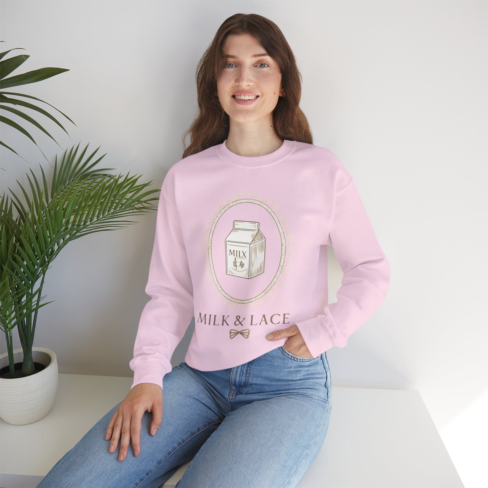 Pastel Graphic Crewneck Sweatshirt — Soft Pastel Cozy Comfort