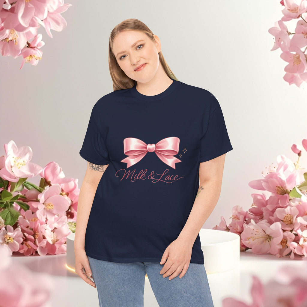 Pink Graphic Tee — Simple Minimalist Design